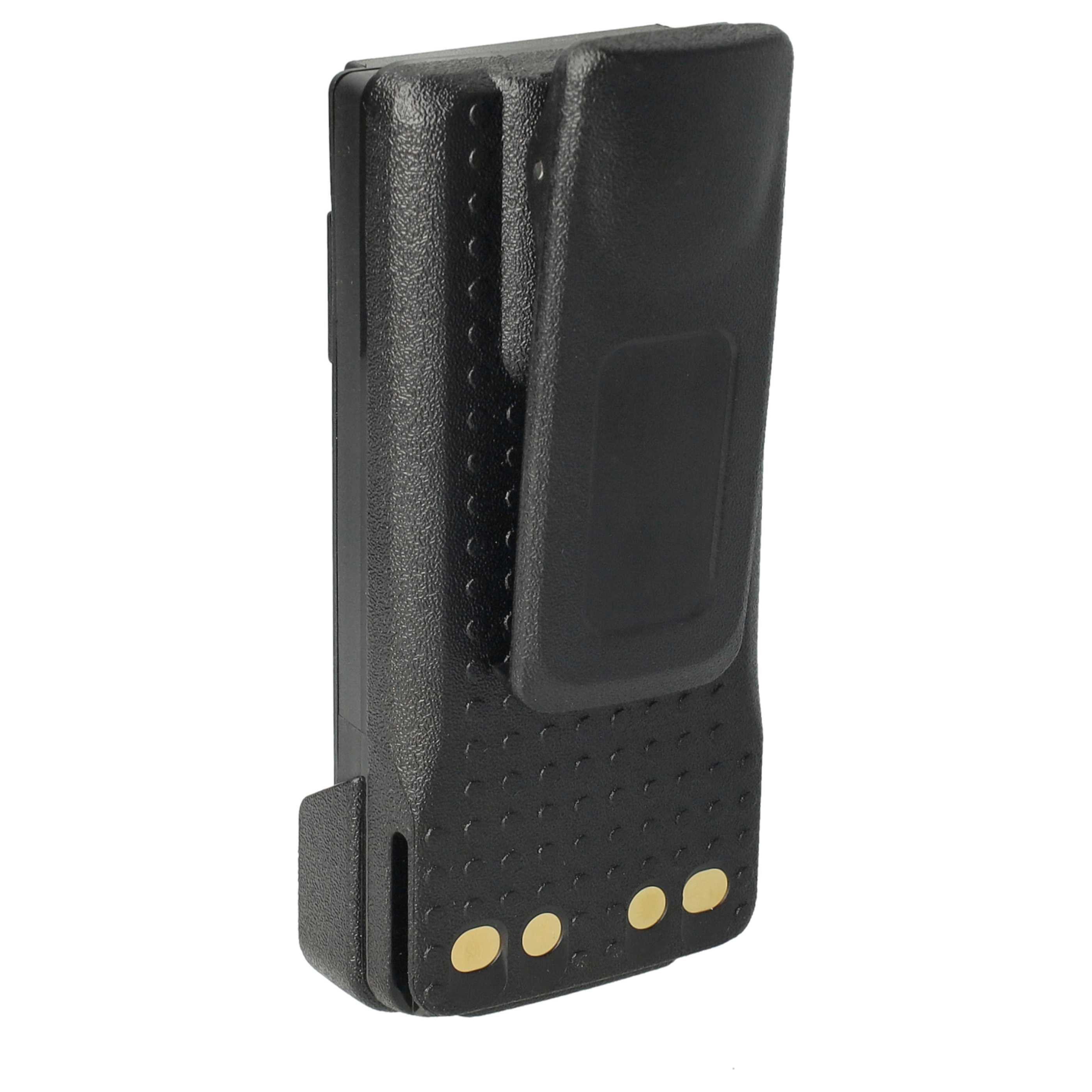 Radio 10x Battery replaces Motorola PMNN4409, PMNN4406BR, PMNN4406 - 3350 mAh 7.4 V Li-Ion + Belt Clip