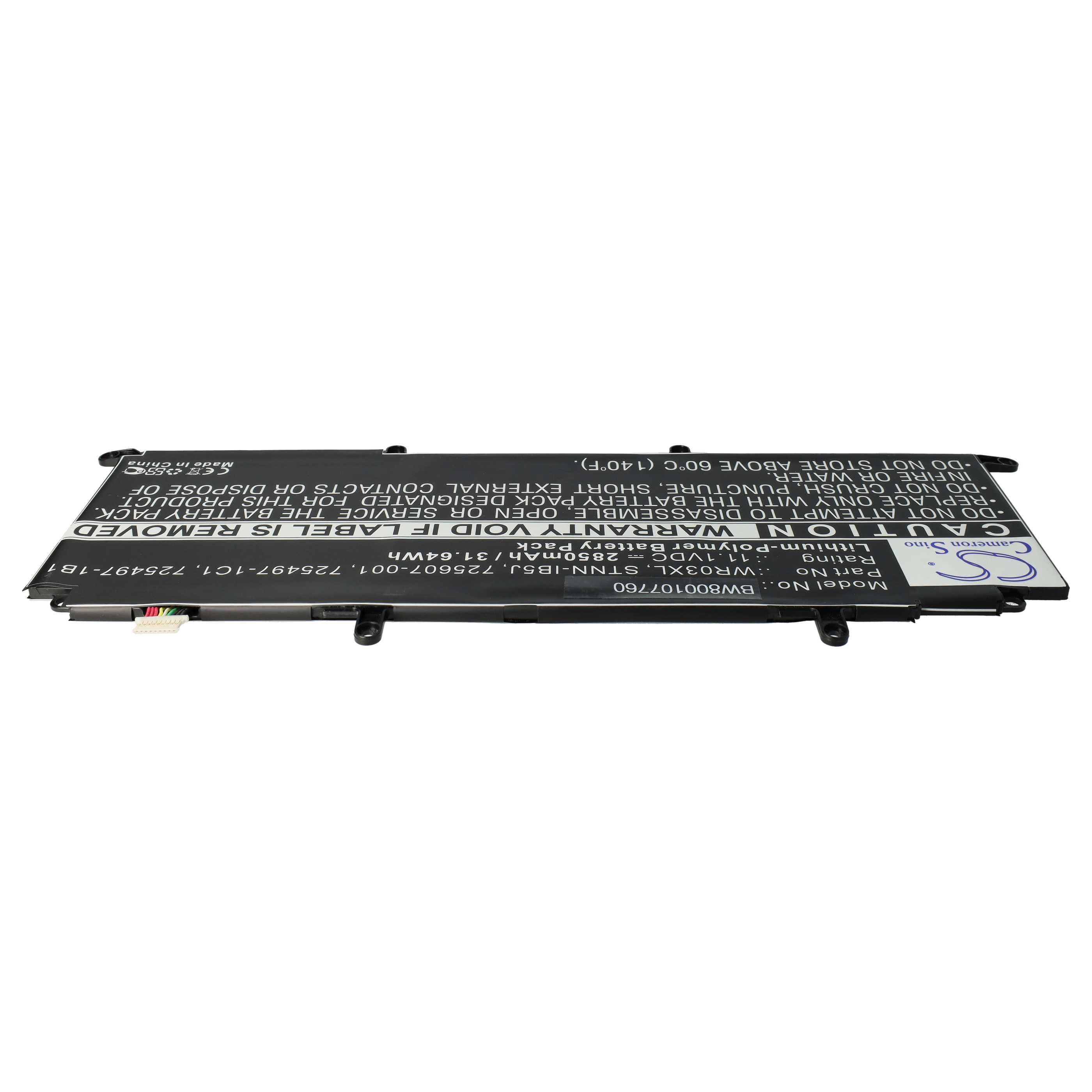 Akumulator do laptopa zamiennik HP 725607-001, 725497-1B1, 725497-1C1 - 2850 mAh 11,1 V LiPo, czarny
