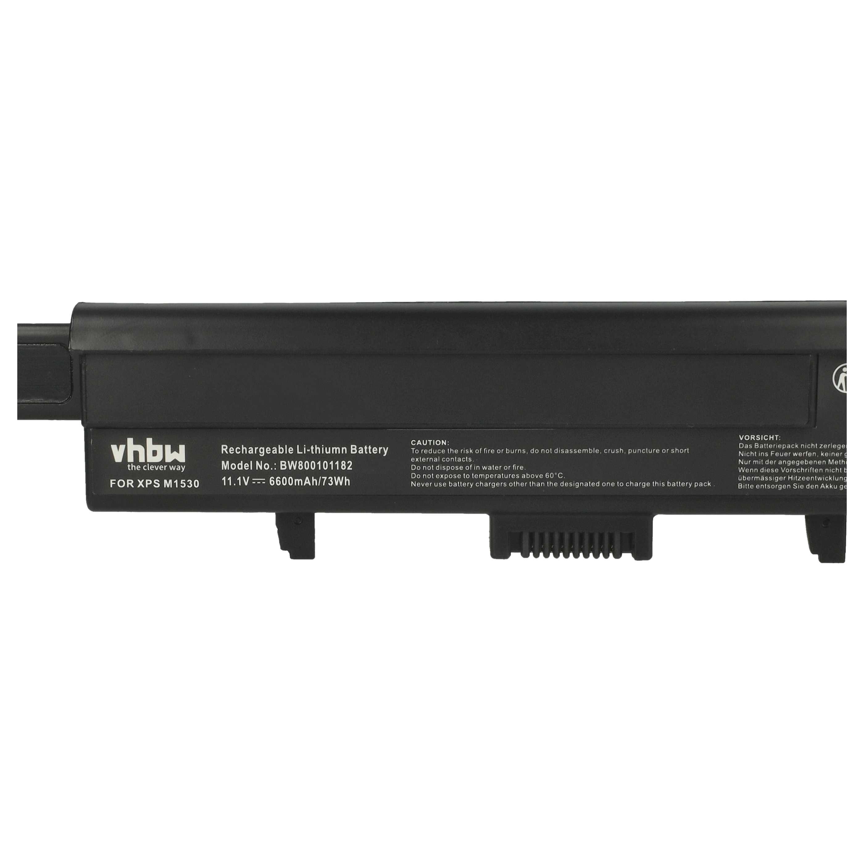 Akumulator do laptopa zamiennik Dell 312-0664, 312-0660, 312-0662, 312-0663 - 6600 mAh 11,1 V Li-Ion, czarny