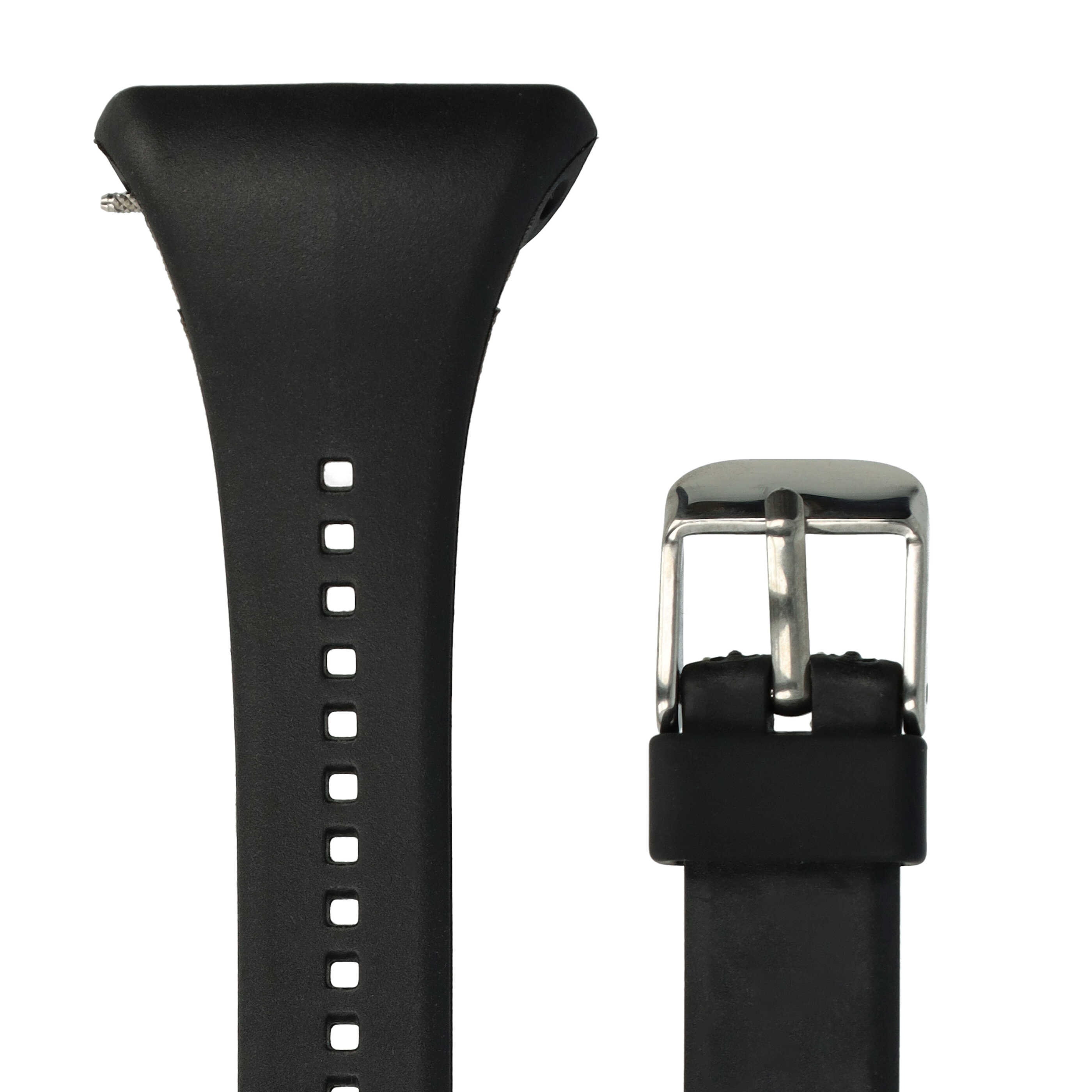 correa L para Polar smartwatch - largo 11,5cm + 8,5 cm, negro