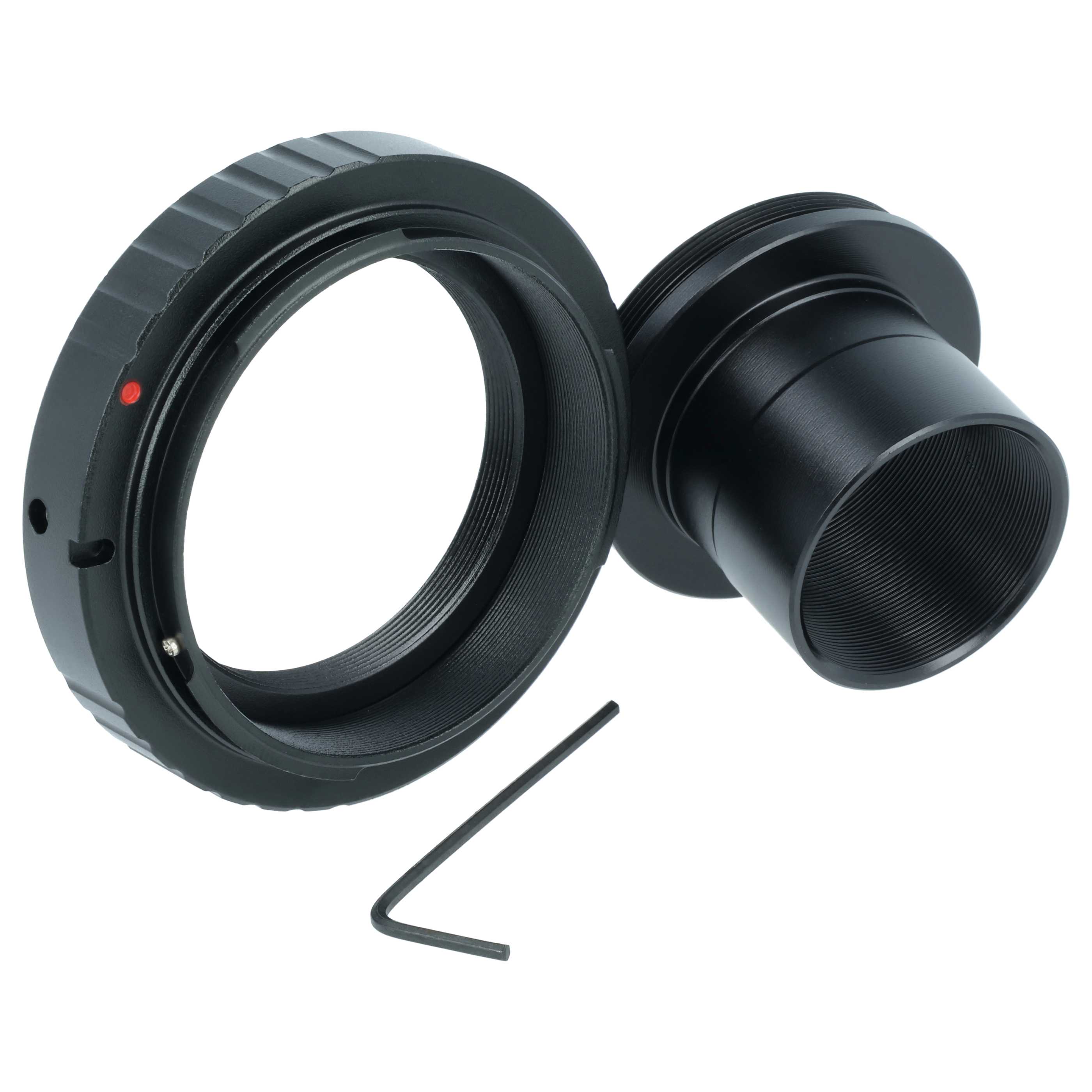2x Adattatore ad anello T2 per macchine fotografiche, telescopi Canon EOS 500D, 80D, 550D, Kiss X80- 1,25", M4