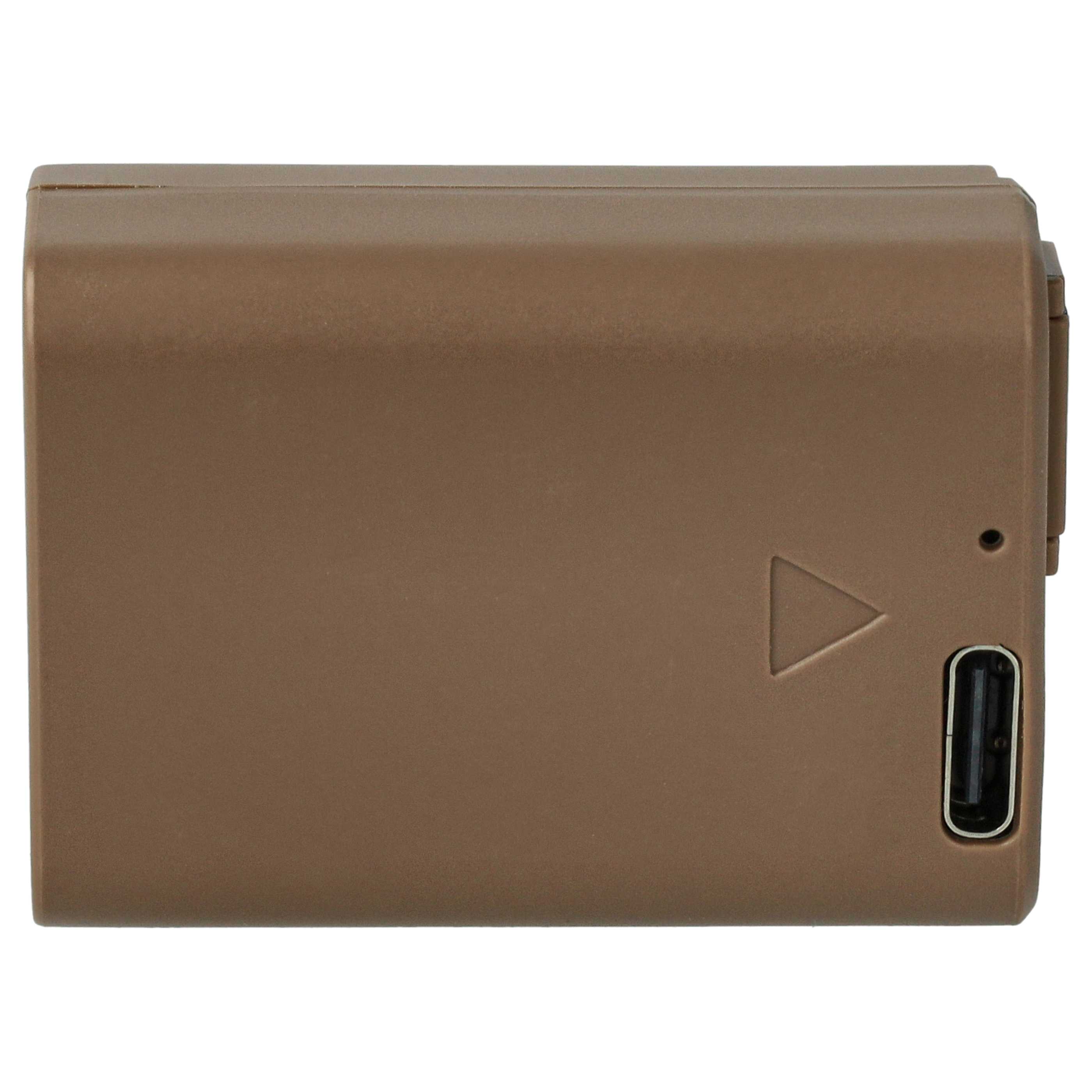 Batería reemplaza Sony NP-FW50 para cámara Sony - 900 mAh 7,4 V Li-Ion con chip, con clavija (h) USB C