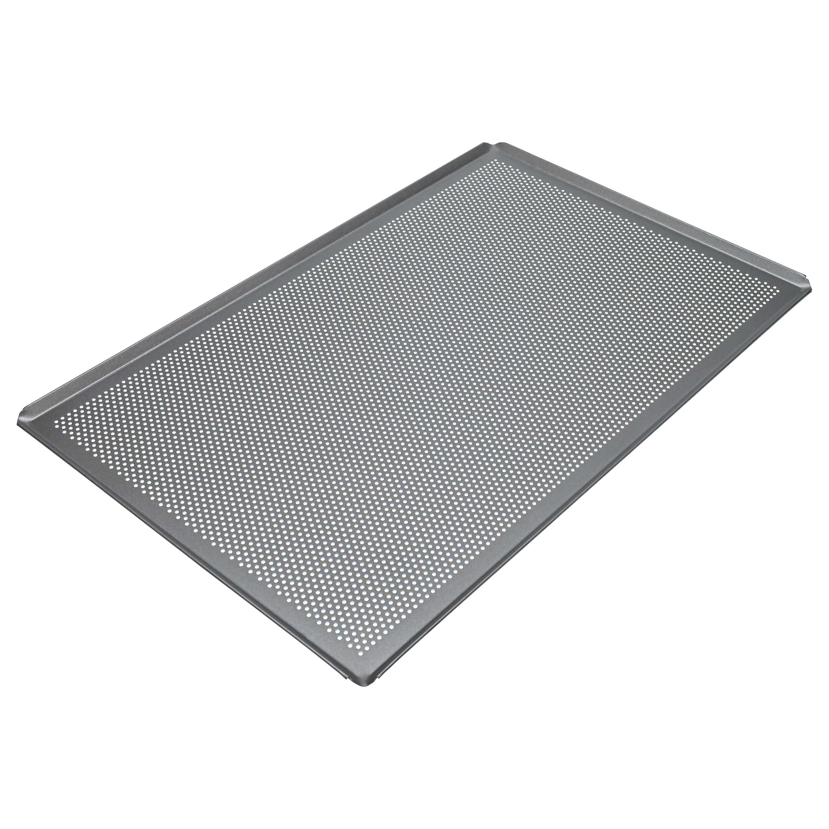 Baking Tray suitable for Oven - 60 x 40 x 1 cm Silver, Perforated