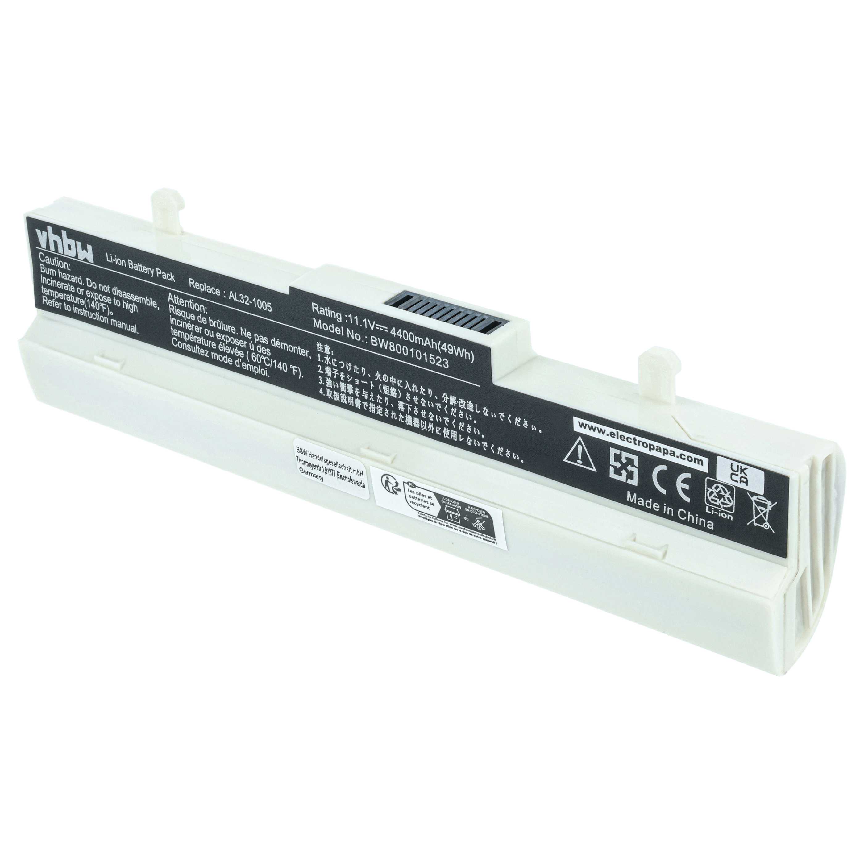 Akumulator do laptopa zamiennik Asus 70-OA1B1B2100, 0B20-00KA0AS - 4400 mAh 11,1 V Li-Ion, biały