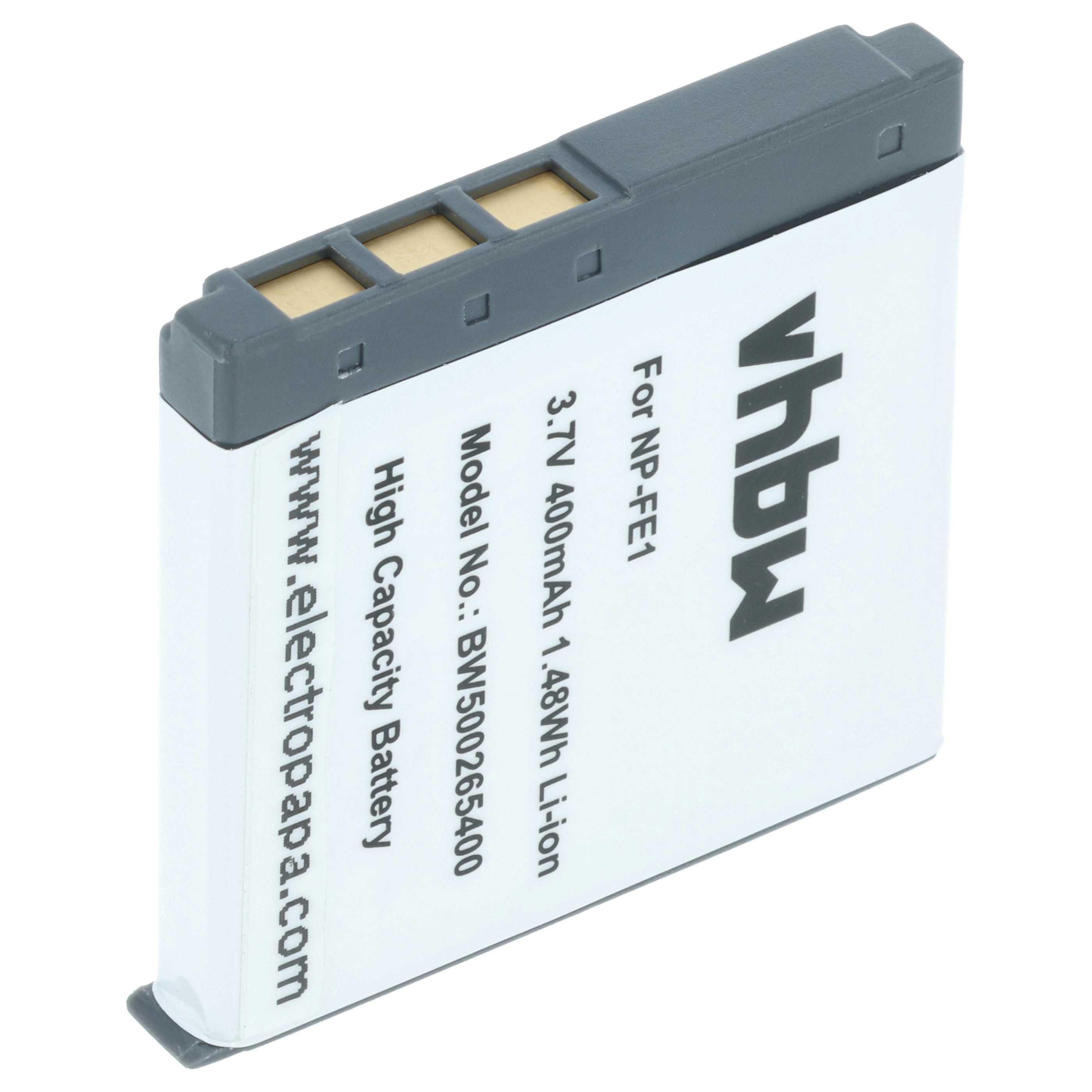 2x Battery replaces Sony NP-FE1 - 370mAh, 3.6V, Li-Ion