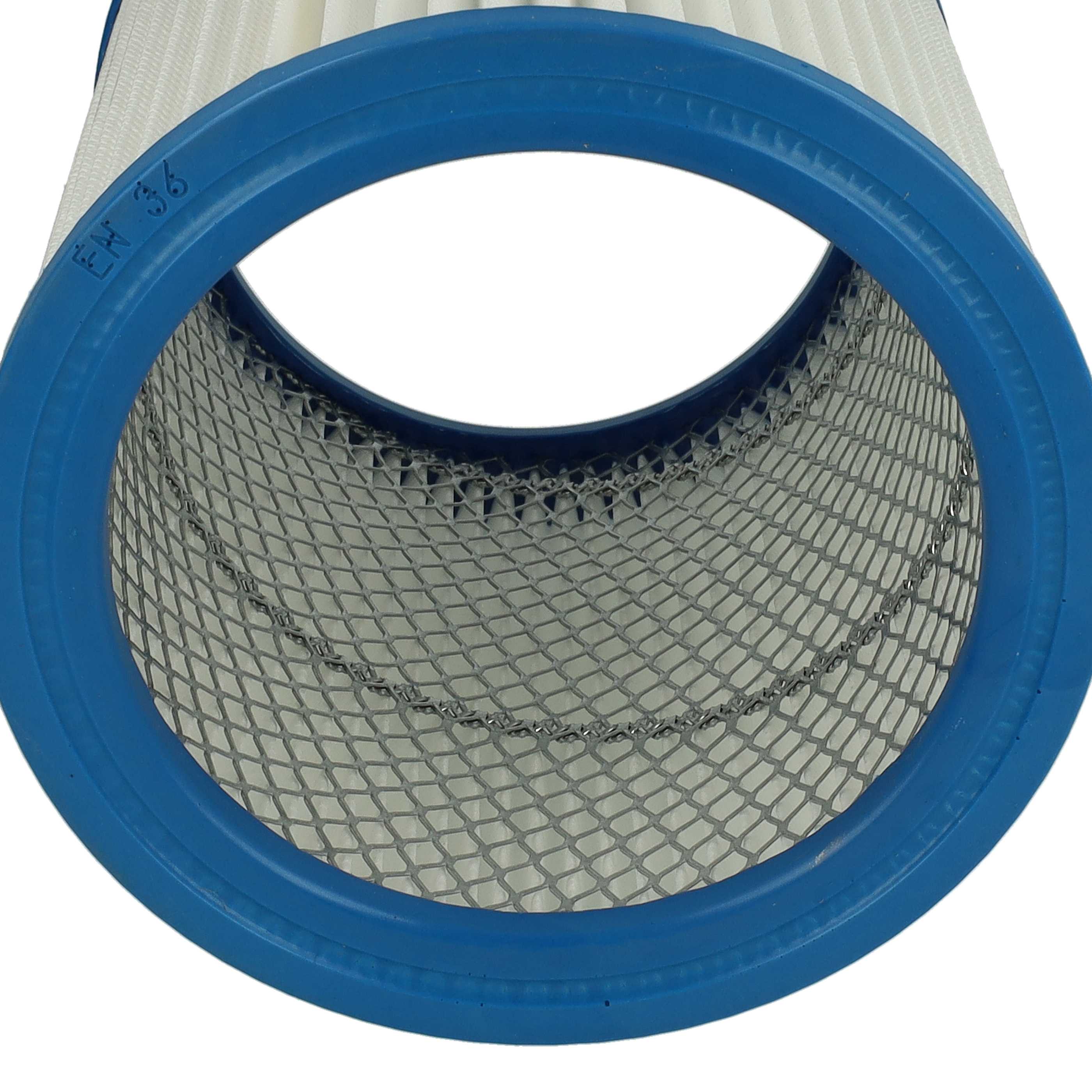 8x cartridge filter replaces Fein 31322765009, 4014586261454 for Fein Vacuum Cleaner, white