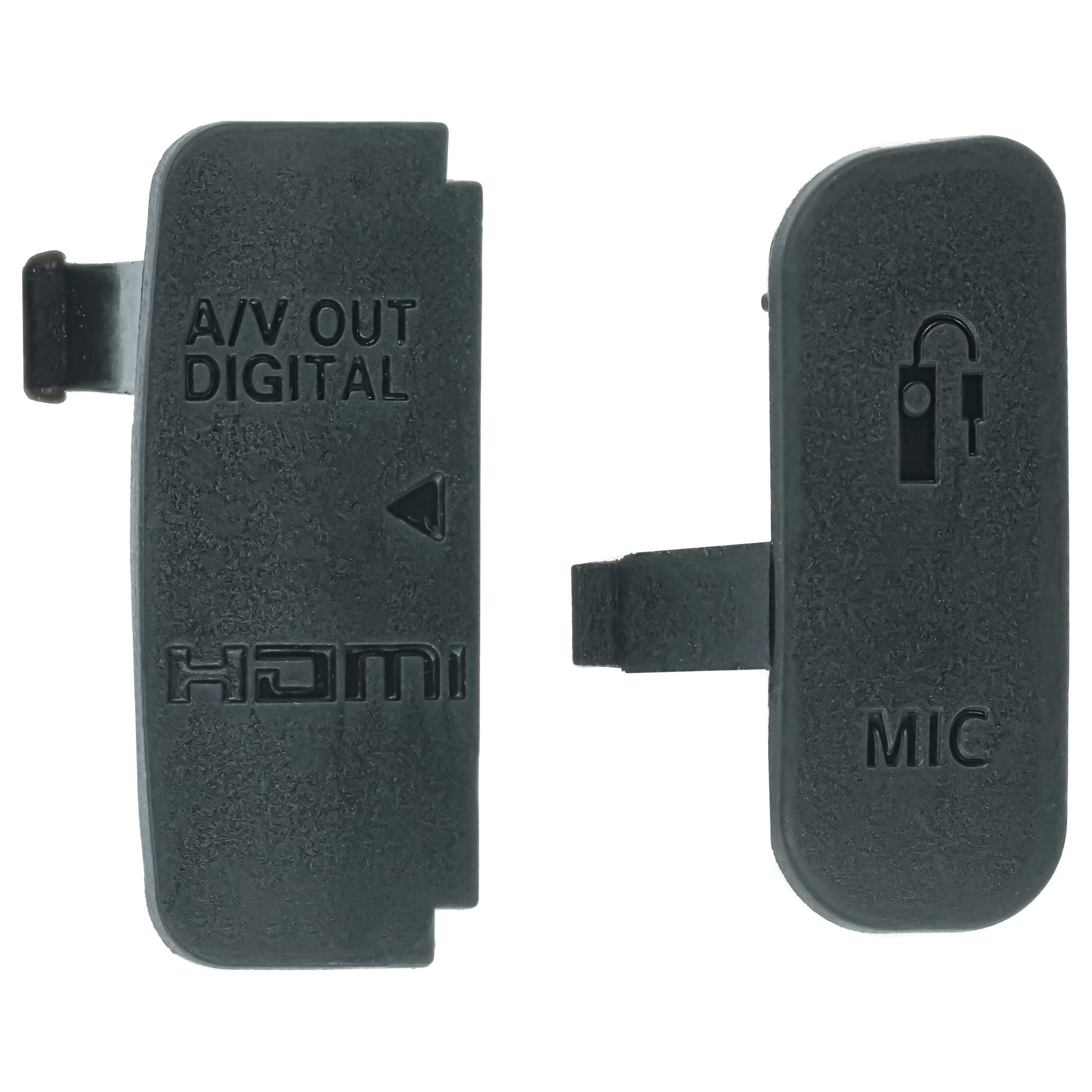 2x Klapka osłona złączy do aparatu Canon EOS 600D - HDMI, Digital A/V, Mikro