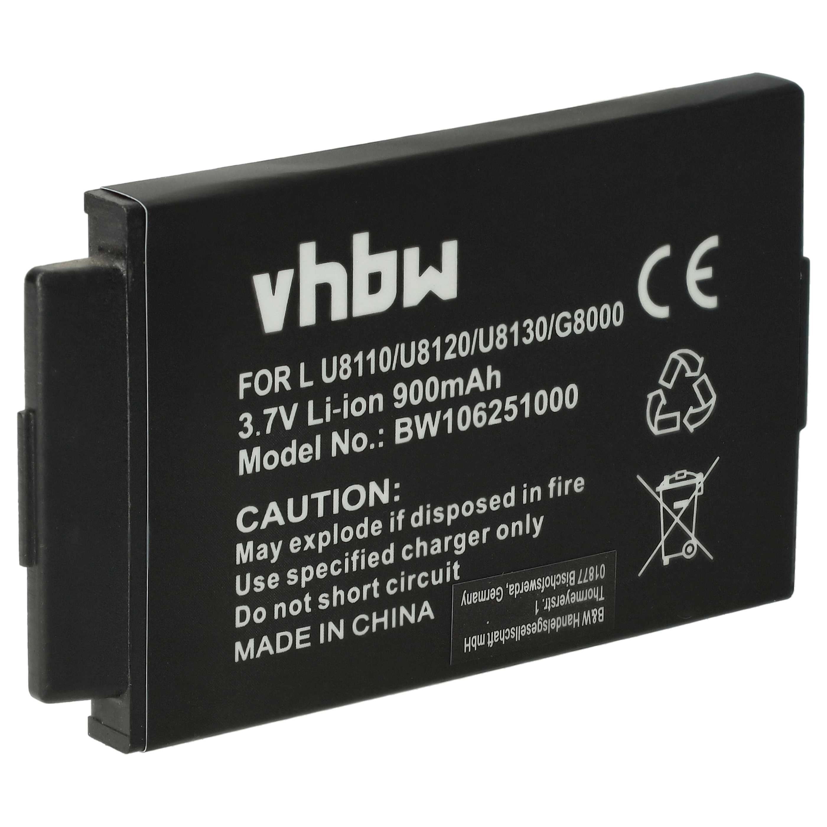 Batteria sostituisce LG BSL-42G per cellulare LG - 900mAh 3,7V Li-Ion
