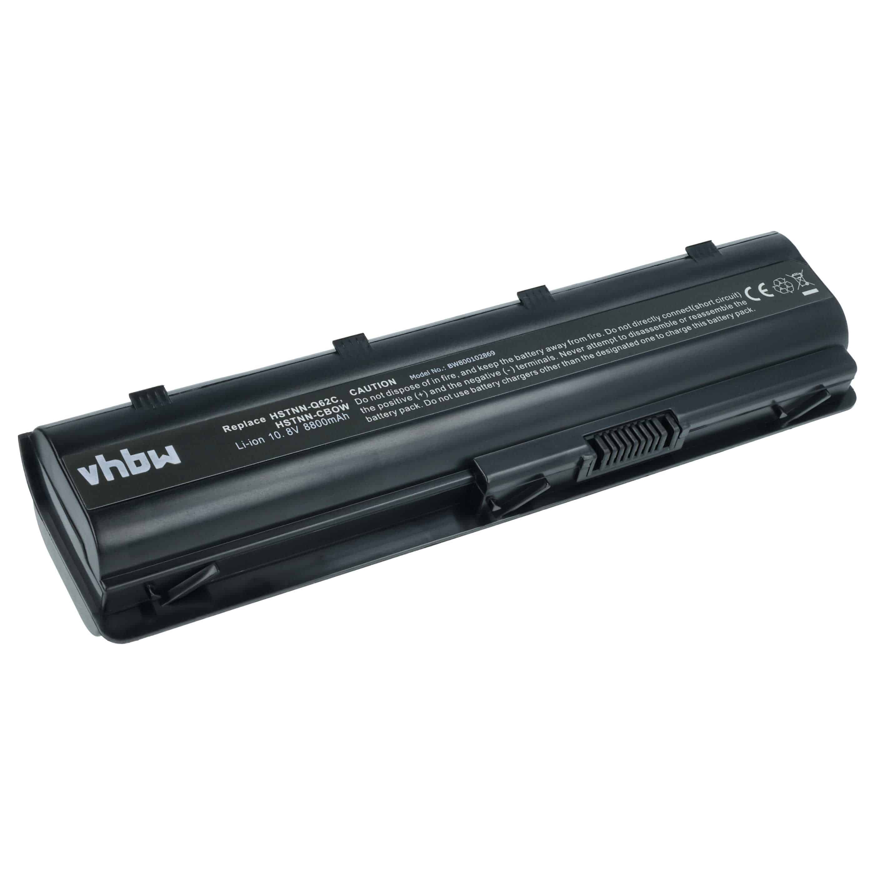Batteria sostituisce HP 586006-321, 586007-541, 586006-361 per notebook - 8800mAh 10,8V Li-Ion nero