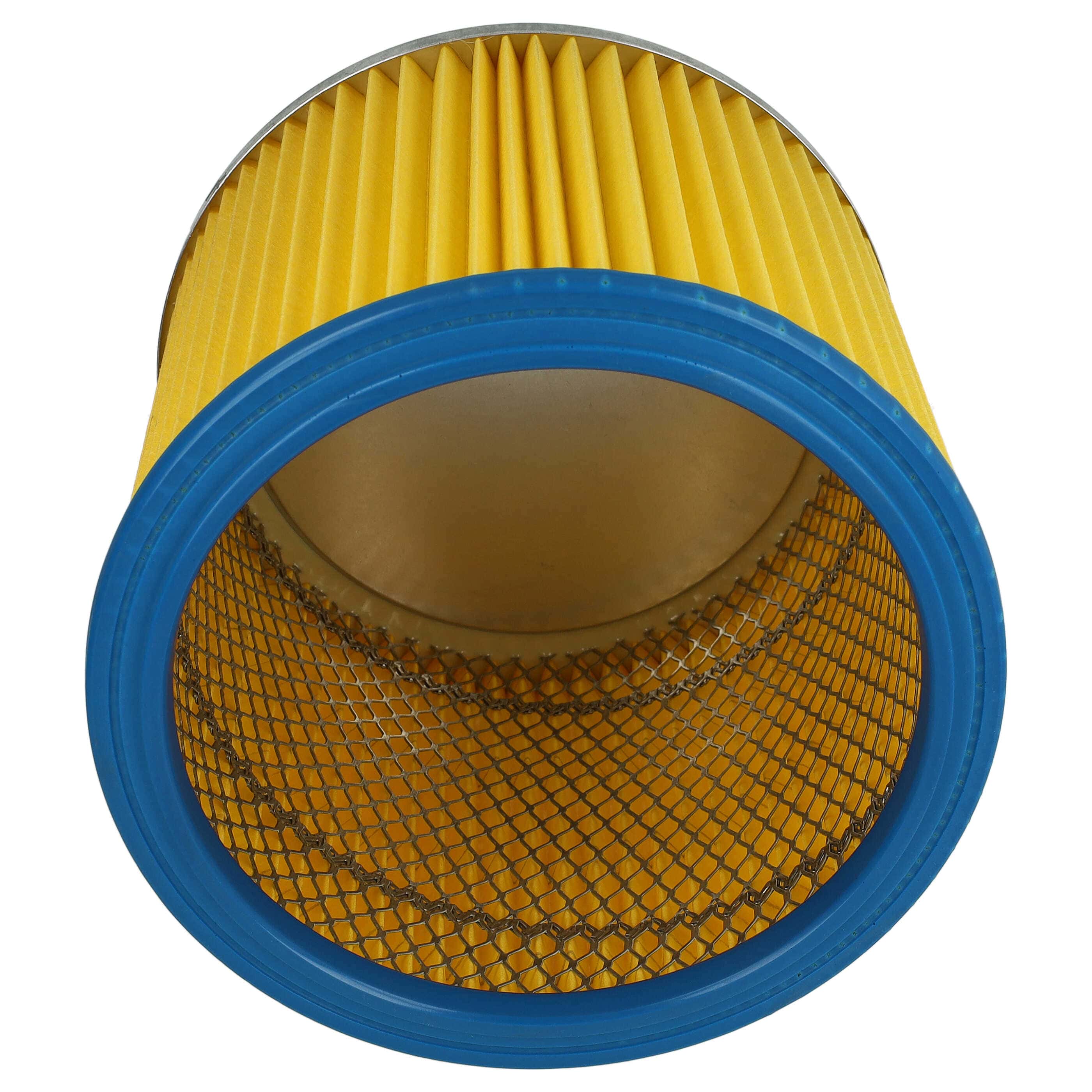 1x cartridge filter replaces Einhell 2351110 for ThomasVacuum Cleaner, blue / yellow