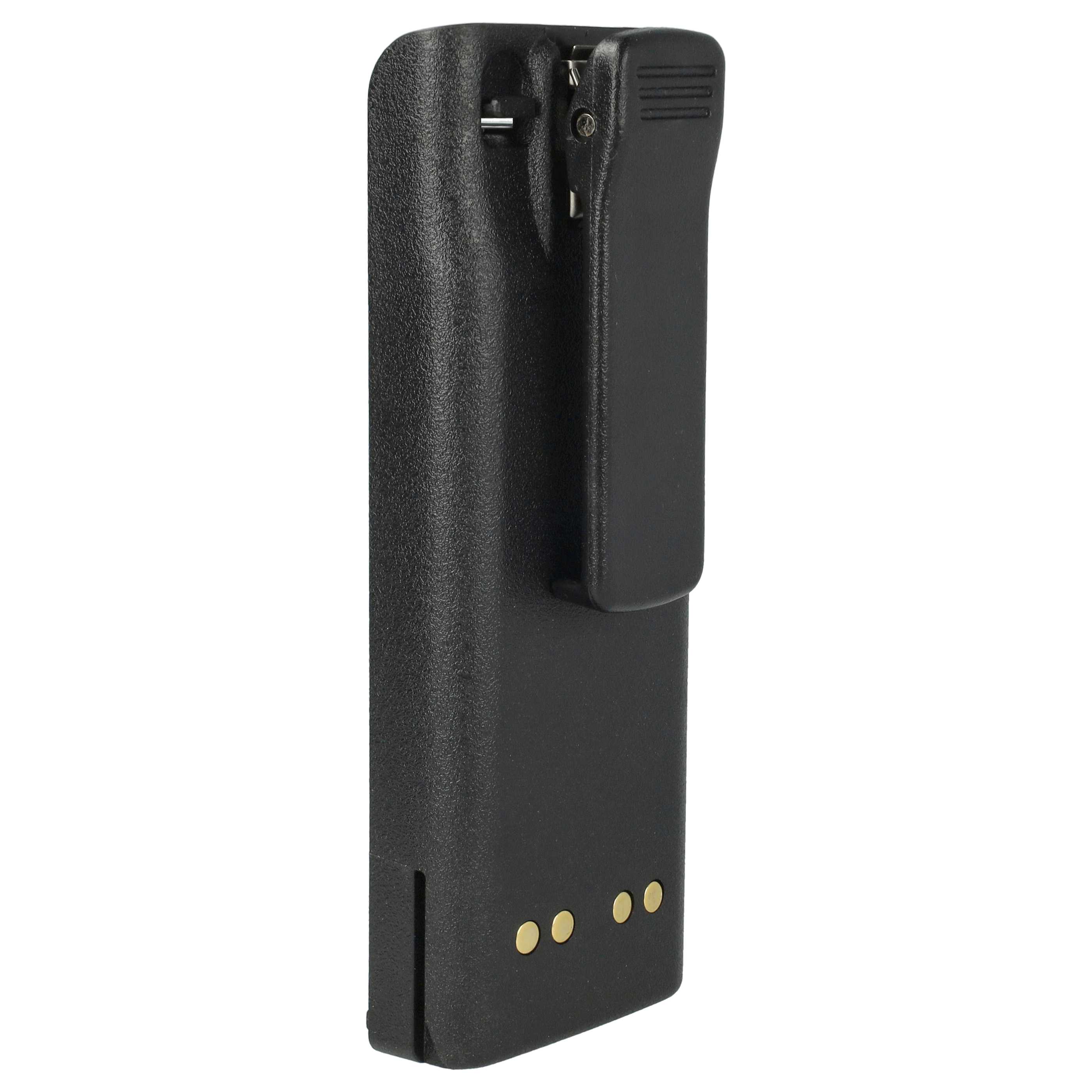 Radio 5x Battery replaces Motorola NTN7143, NTN7143CR, NTN7143B, NTN7143A - 2300 mAh 7.5 V NiMH + Belt Clip