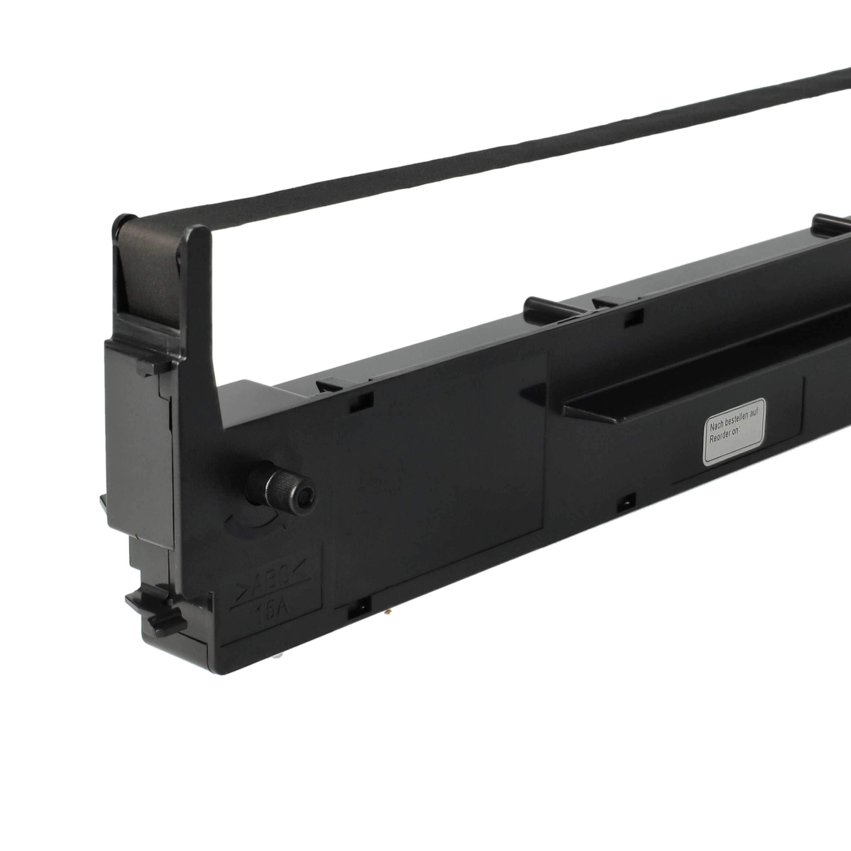 3x Ink Ribbon replaces Epson C13S015021, S015637 for IBM Dot Matrix, Receipt Printer etc. - Black