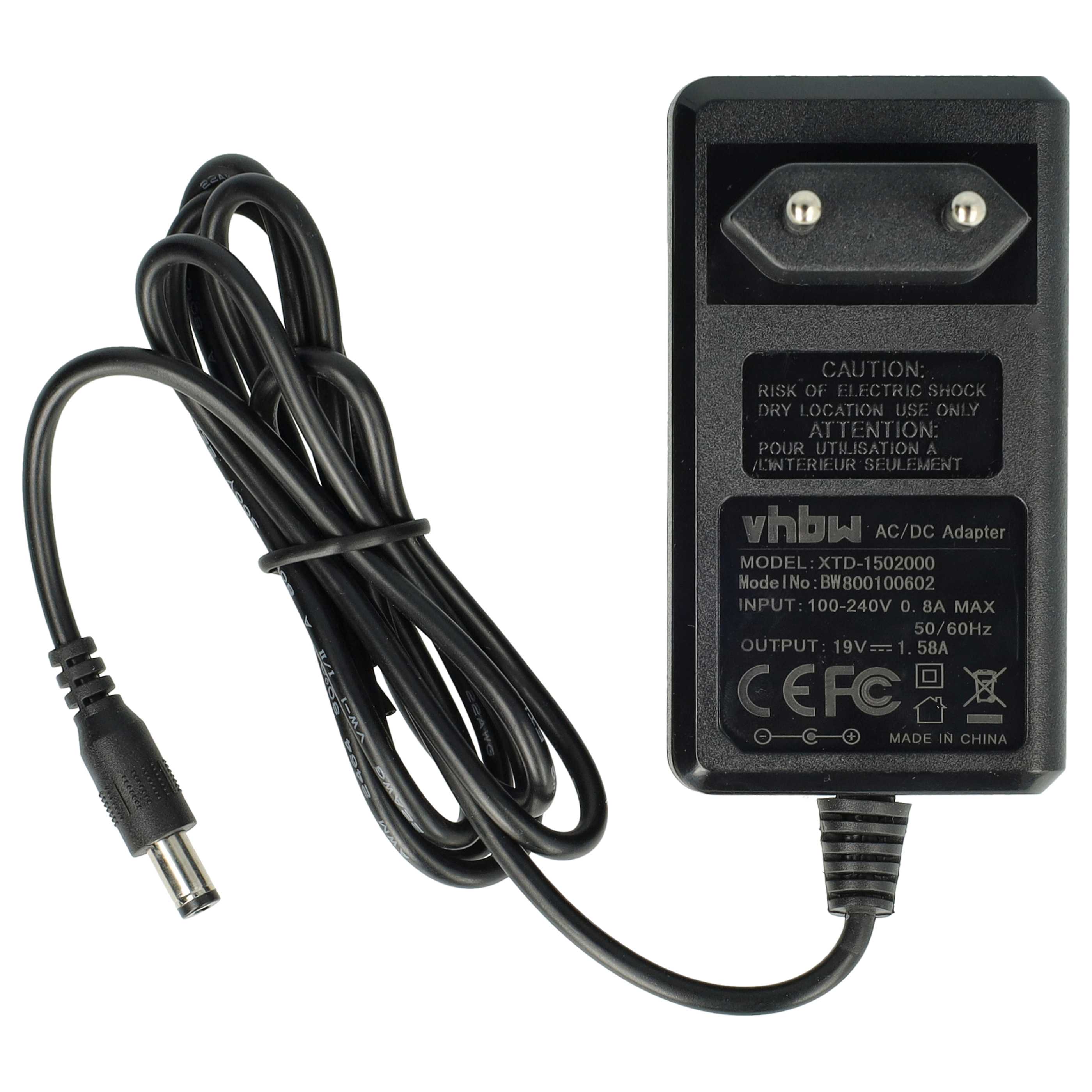 Mains Power Adapter replaces Acer ADP-30JH, 25.LP20Q.003, ADP-30JH B, 092566-11 for GatewayNotebook etc., 30 W