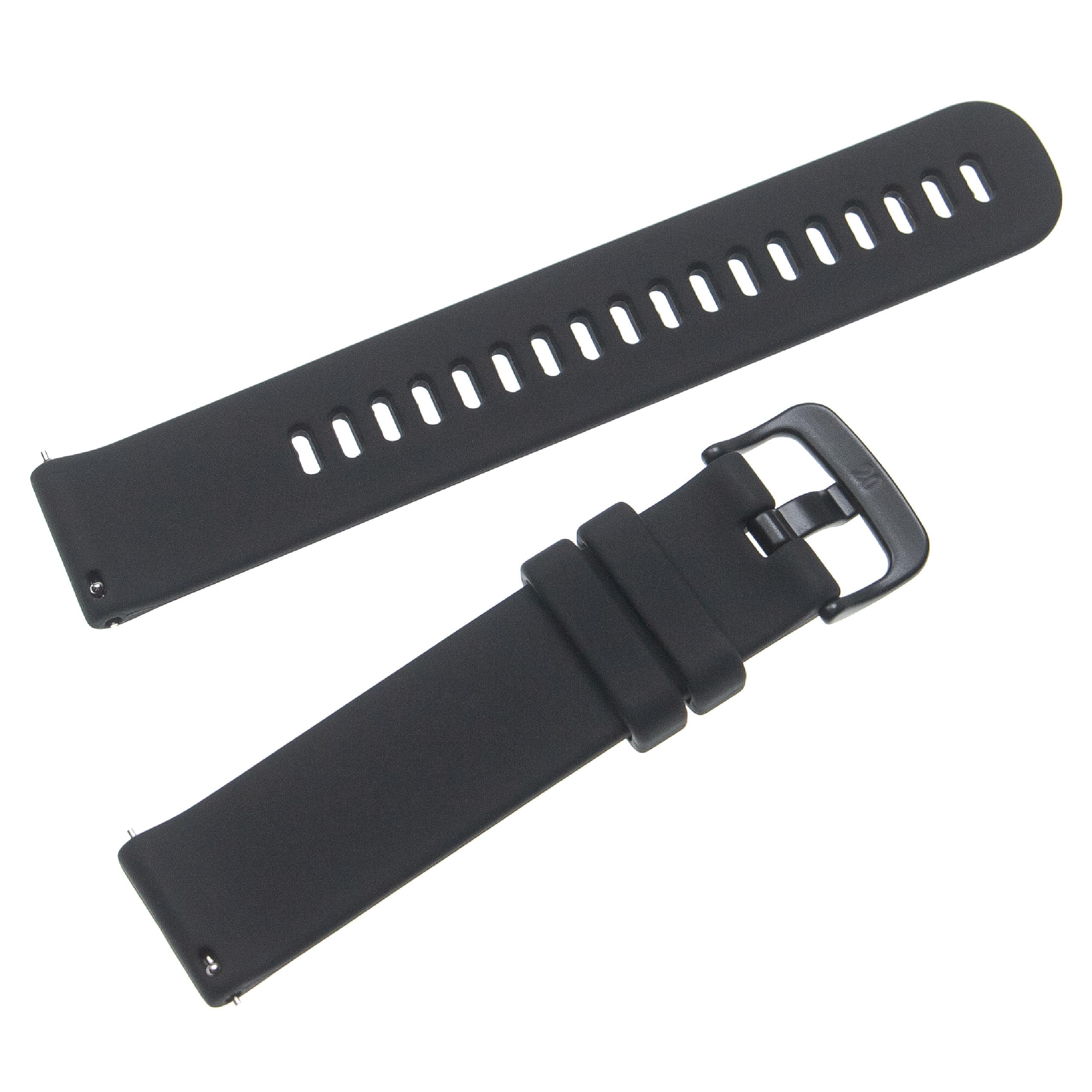 wristband for Garmin Venu Smartwatch - 12.1 + 9.2 cm long, 20mm wide, silicone, black