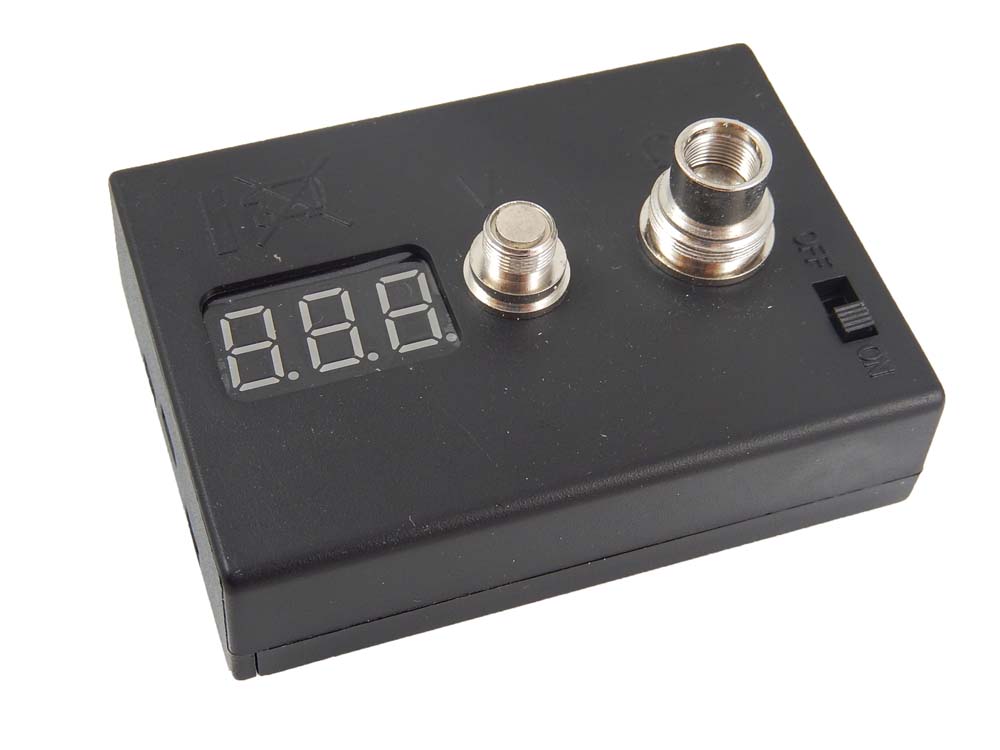 vhbw Digital Multimeter Tester - Voltage Tester for E-Cigarette Battery & Ohmmeter Resistance Reader for Atomi