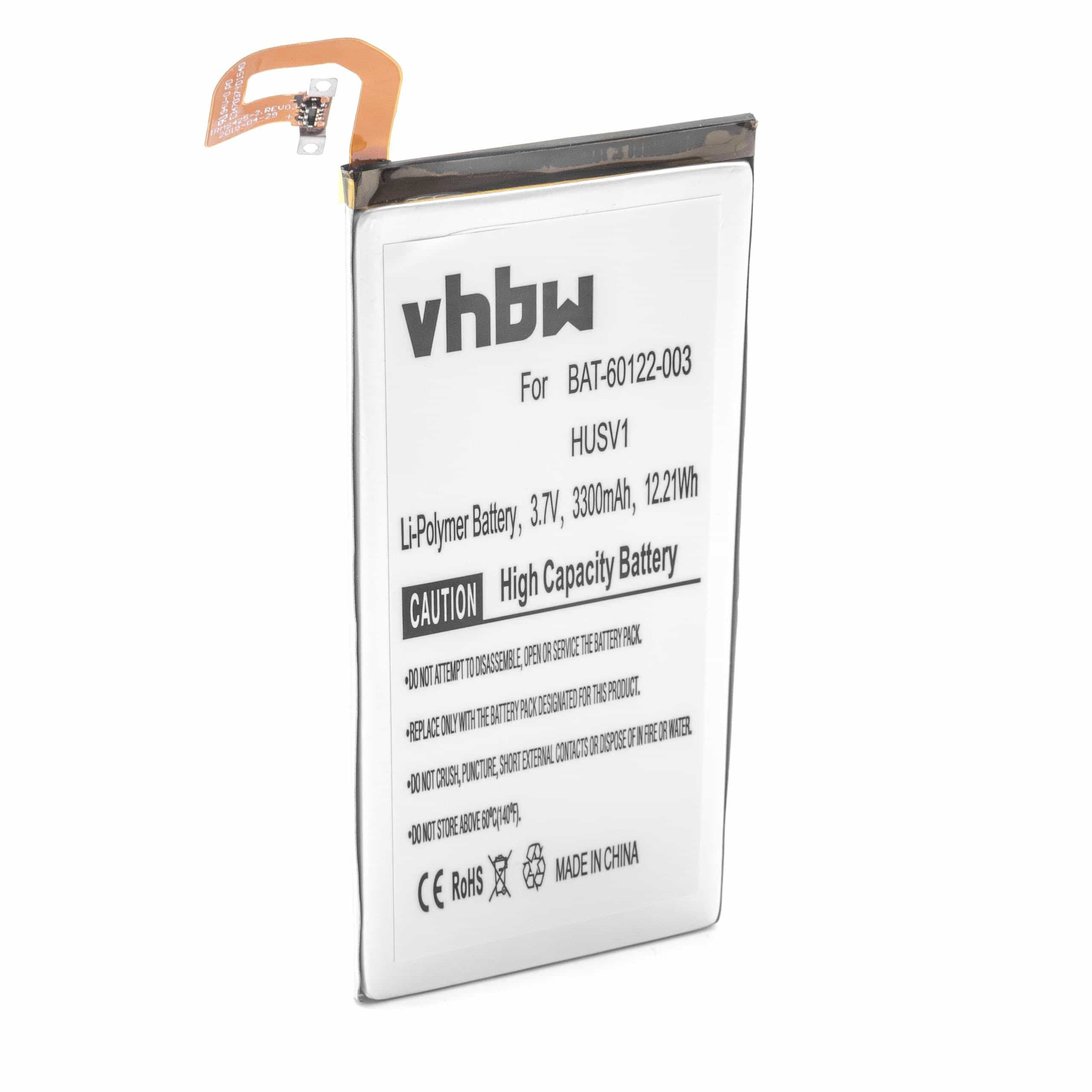 Akumulator do telefonu smartfona zamiennik BlackBerry BAT-60122-003, HUSV1 - 3300 mAh 12 V LiPo