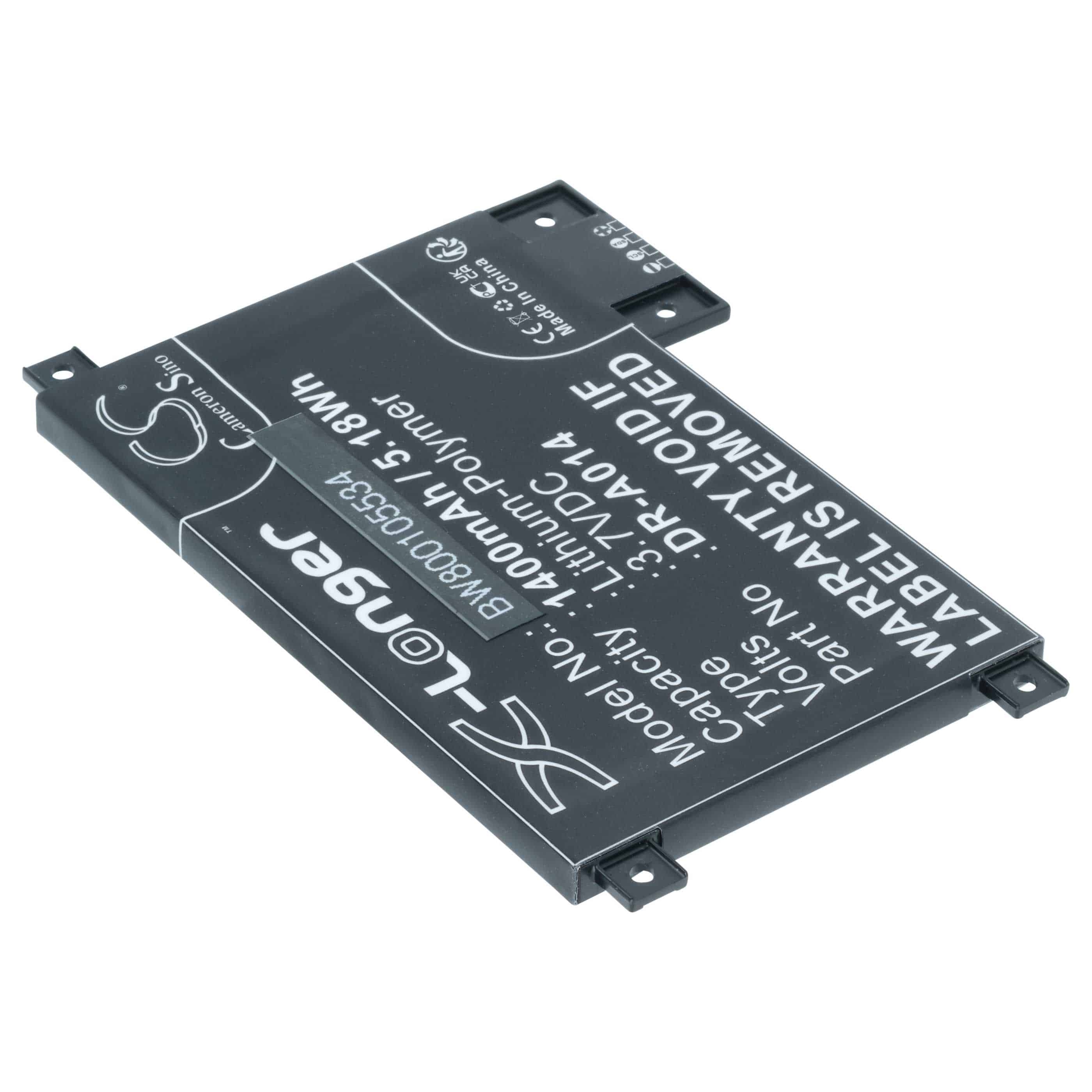 E-Book Battery replaces Amazon DR-A014, 170-1056-00, S2011-002-S, S2011-002-A - 1400 mAh 3.7 V Li-polymer