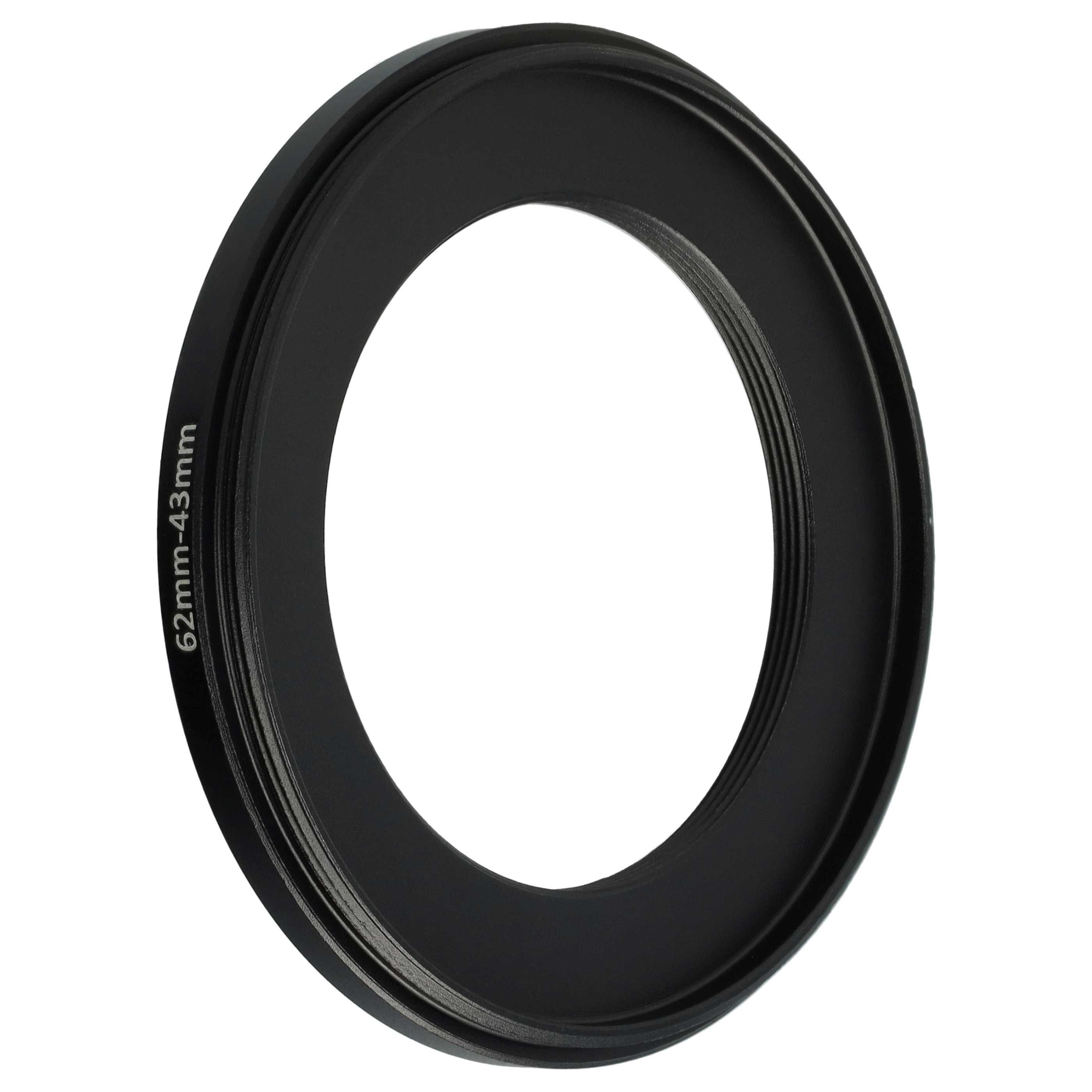 Step-Down Ring Adapter from 62 mm to 43 mm suitable for Camera Lens - Filter Adapter, metal