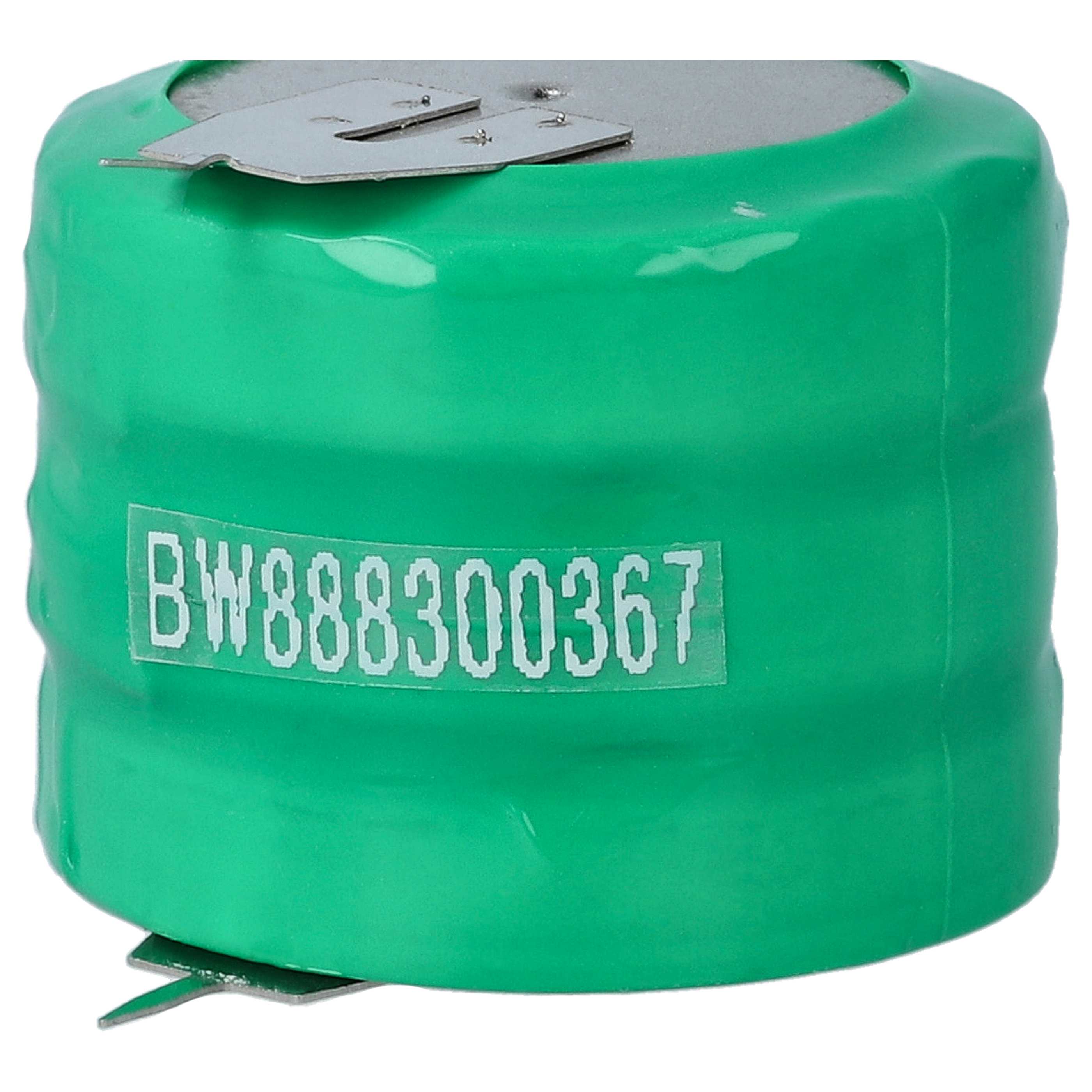 Button Cell Battery Type V250H for Model Building Solar Lamps etc. - 250 mAh 3.6 V NiMH