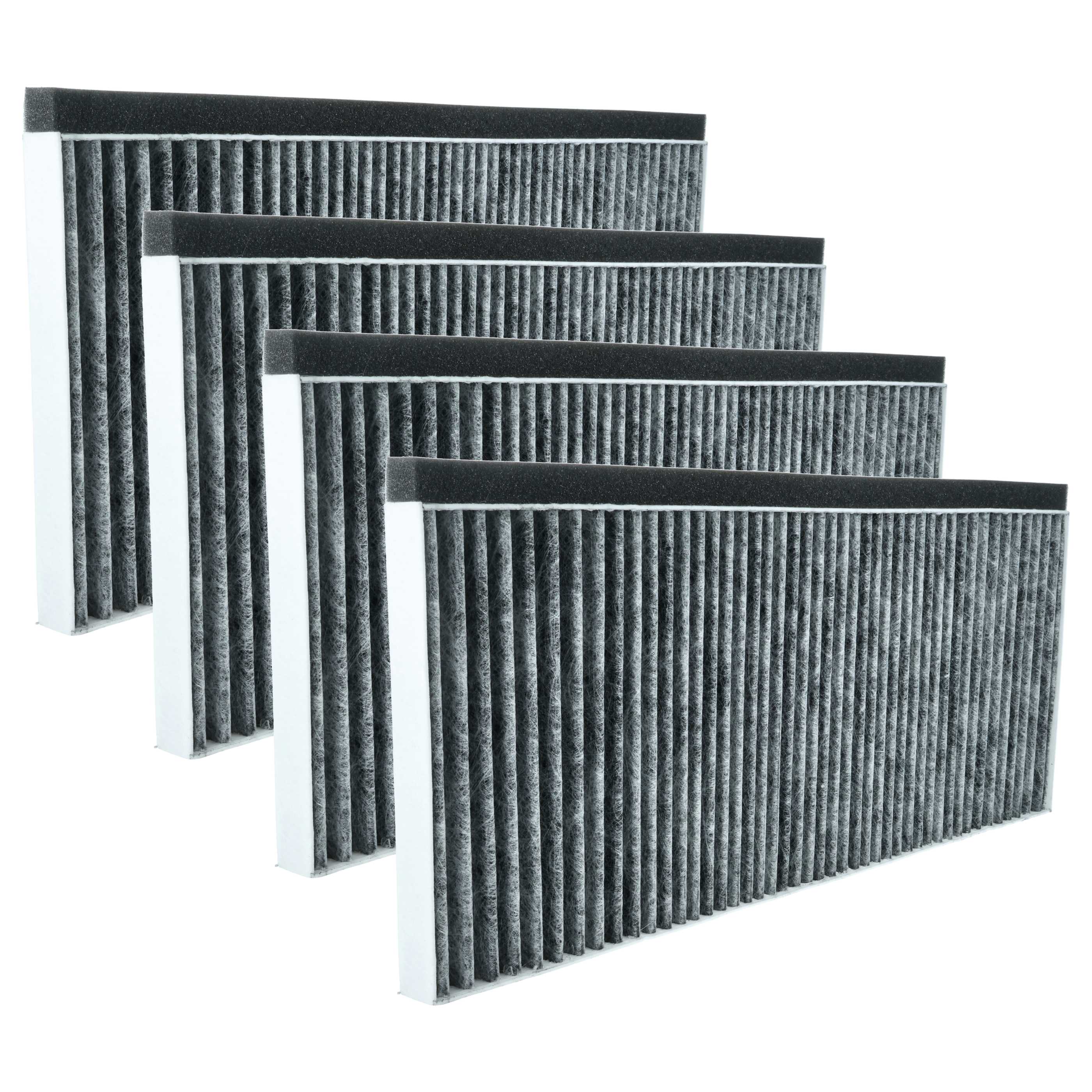 4x Filtres à charbon actif remplace Bosch 11025805, 9001028224, 11008080, 17006837 pour hotte Bosch