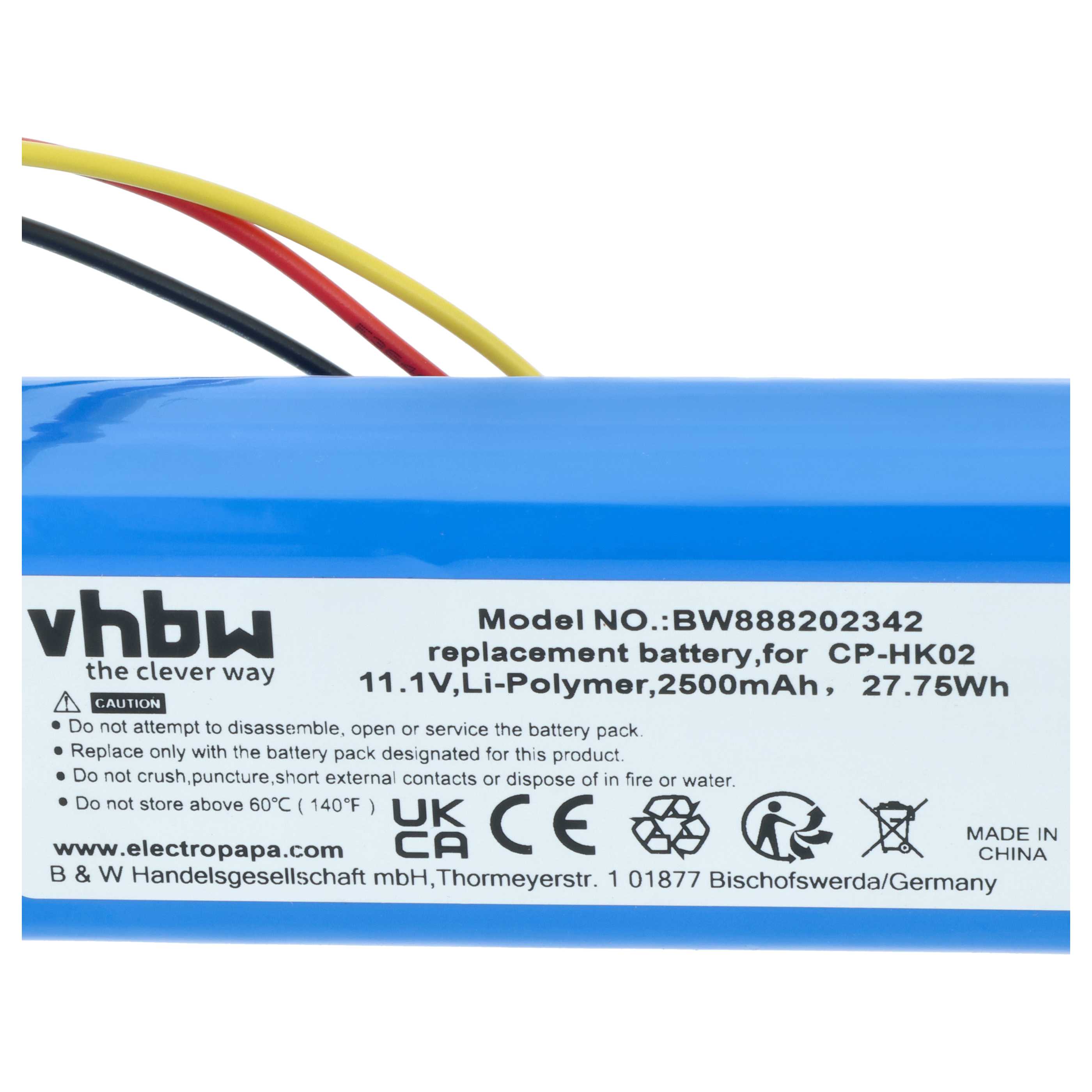 Akumulator do głośnika zamiennik Harman Kardon CP-HK02, PR-633496 - LiPo 2500mAh