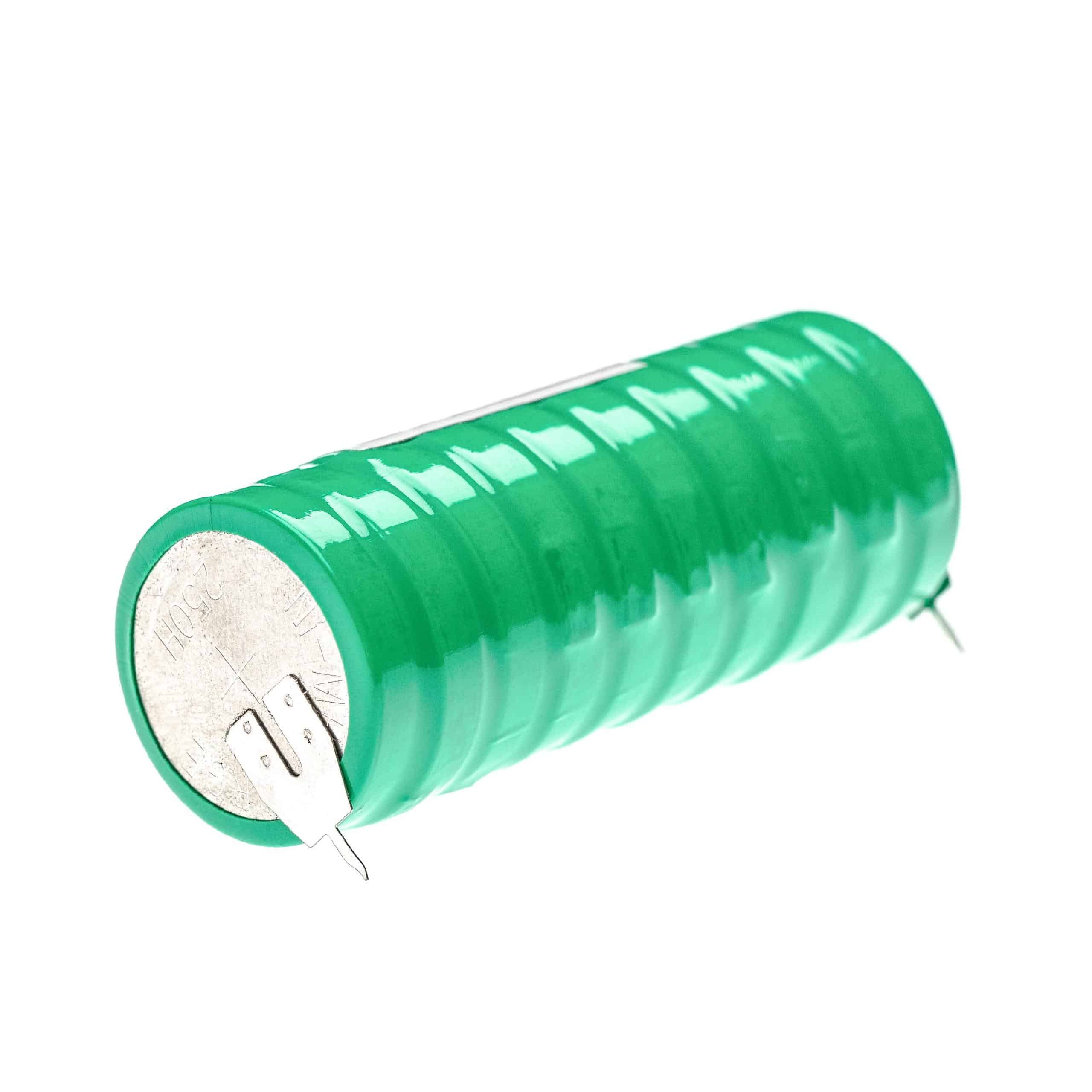 Button Cell Battery (10x Cell) Type V250H for Model Building Solar Lamps etc. - 250mAh 12V NiMH