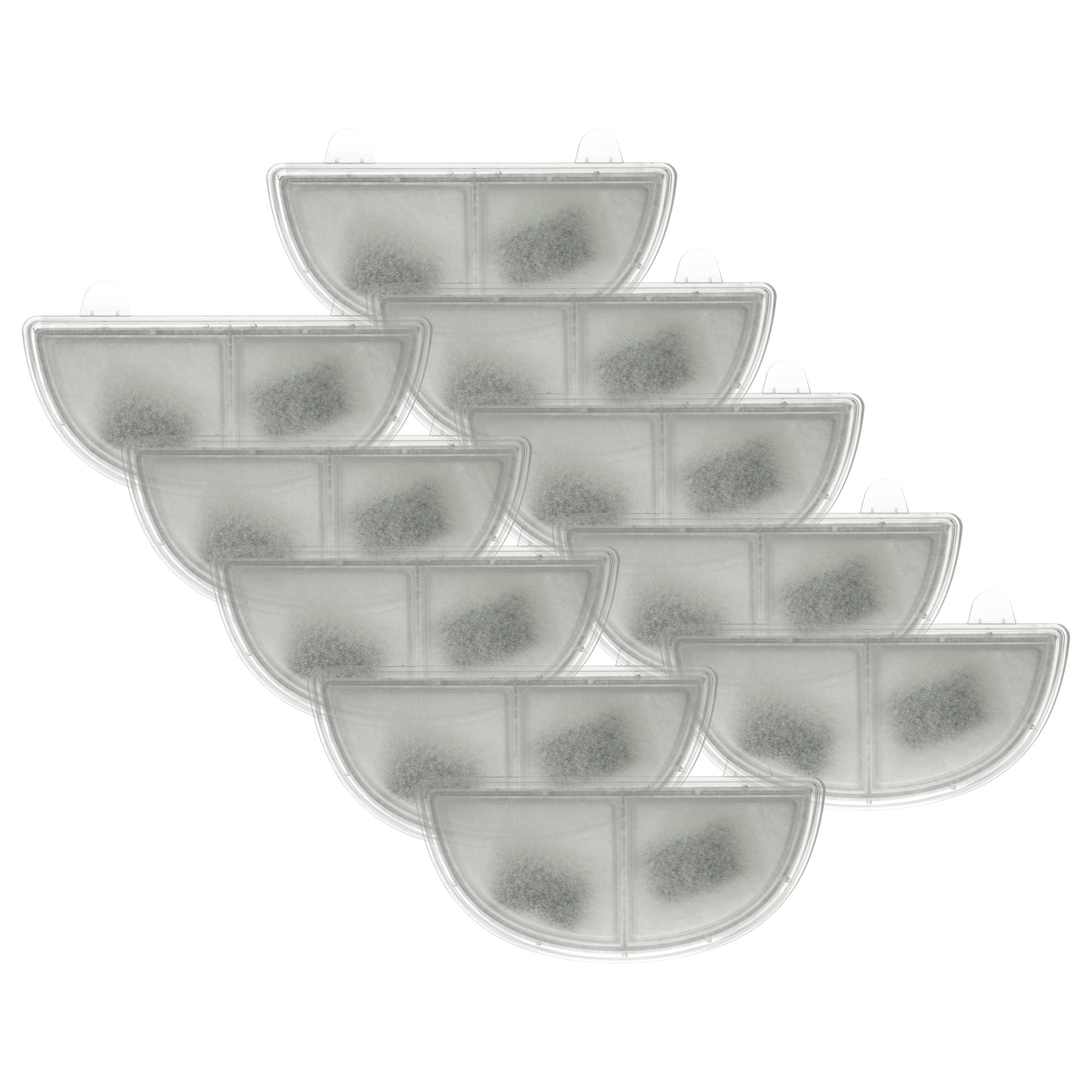 10x Filter passend für HomeRunPet CF2, WF20 Trinkbrunnen - Wasserfilter mit Rahmen
