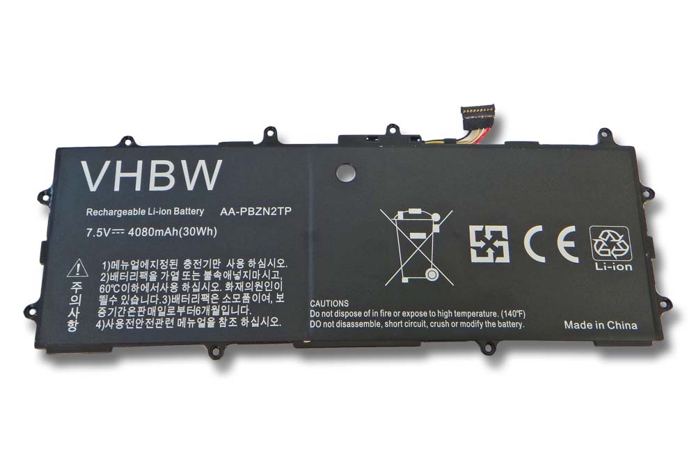 Batería reemplaza Samsung BA43-00355A, AA-PBZN2TP para notebook Samsung - 4080 mAh 7,5 V Li-poli