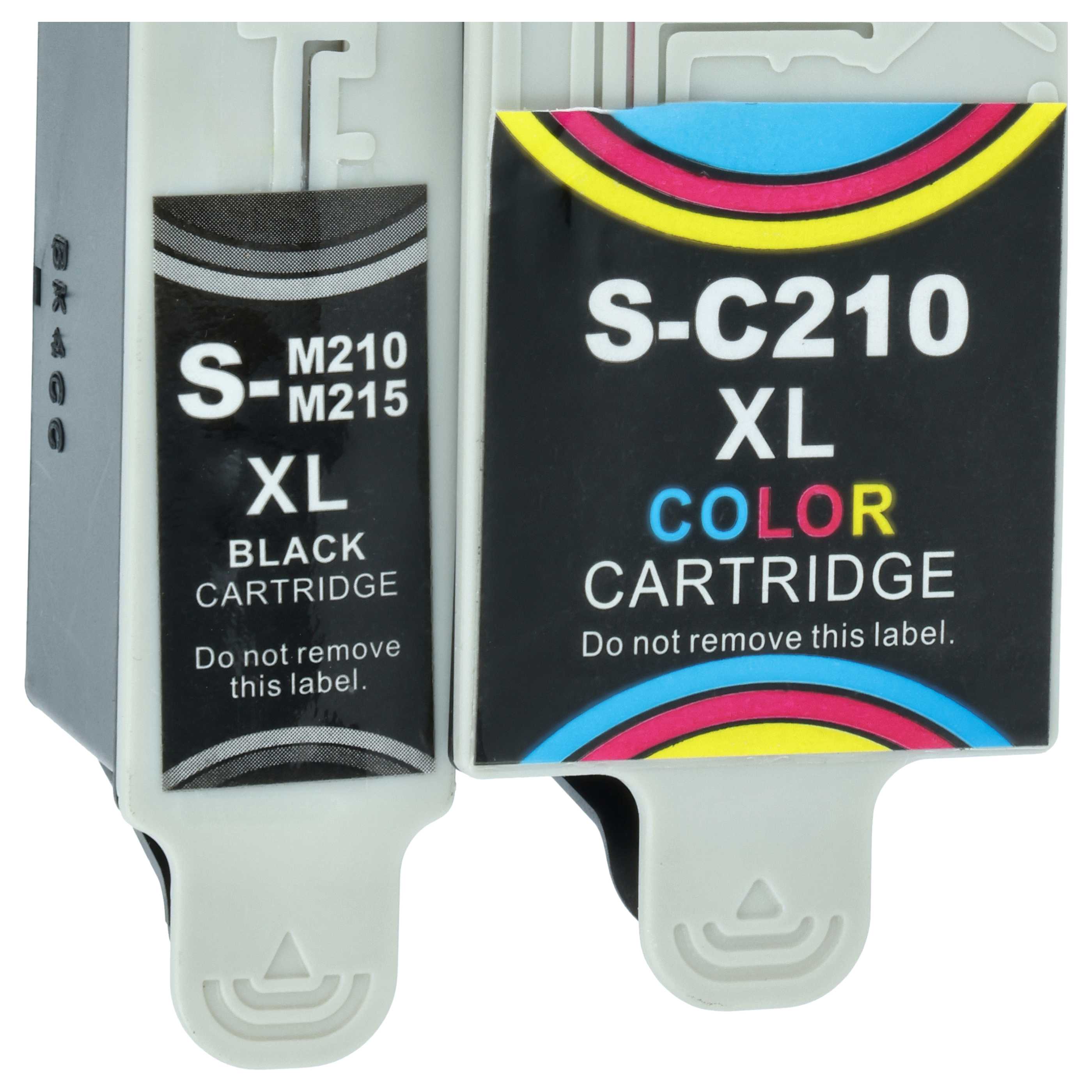 8x Ink Cartridges replaces Samsung INK-M210, INK-M215 black, NK-C210 colour CJX-1000 Printer - B/C/M/Y