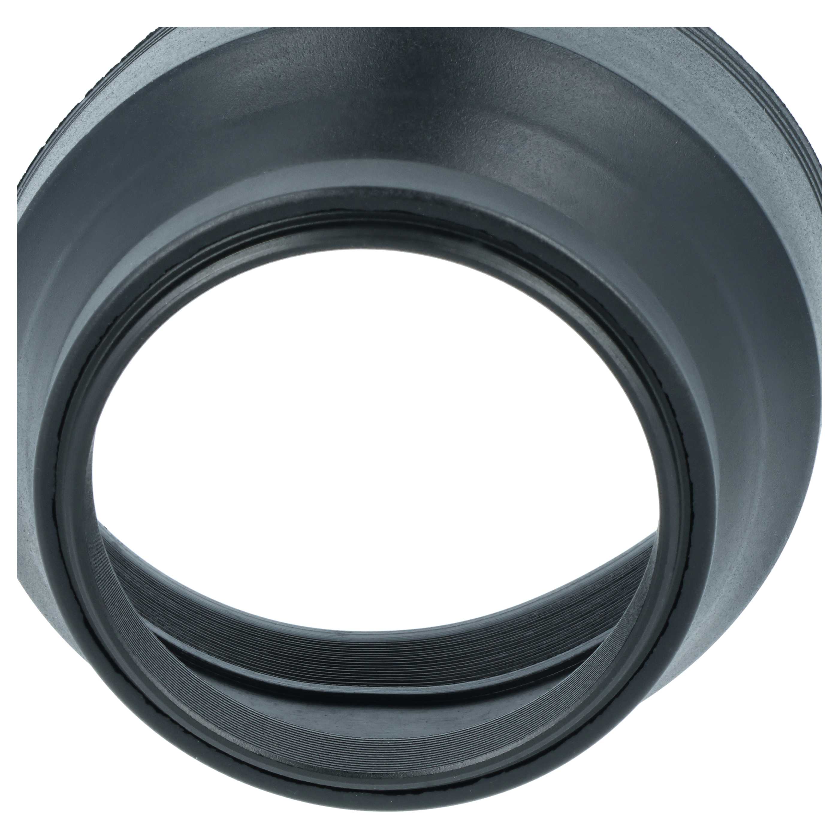 Lens Hood suitable for Lens with 52 mm Diameter, rubber, black