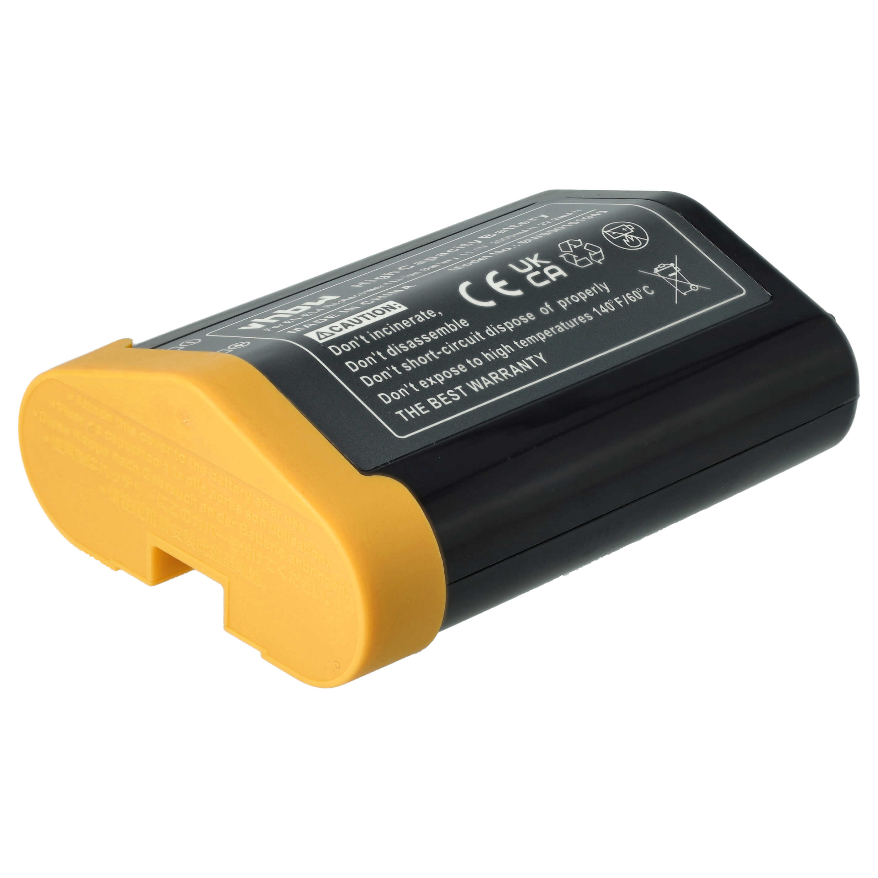 3x Battery replaces Nikon EN-EL4, EN-EL4a - 2000mAh, 11.1V, Li-Ion