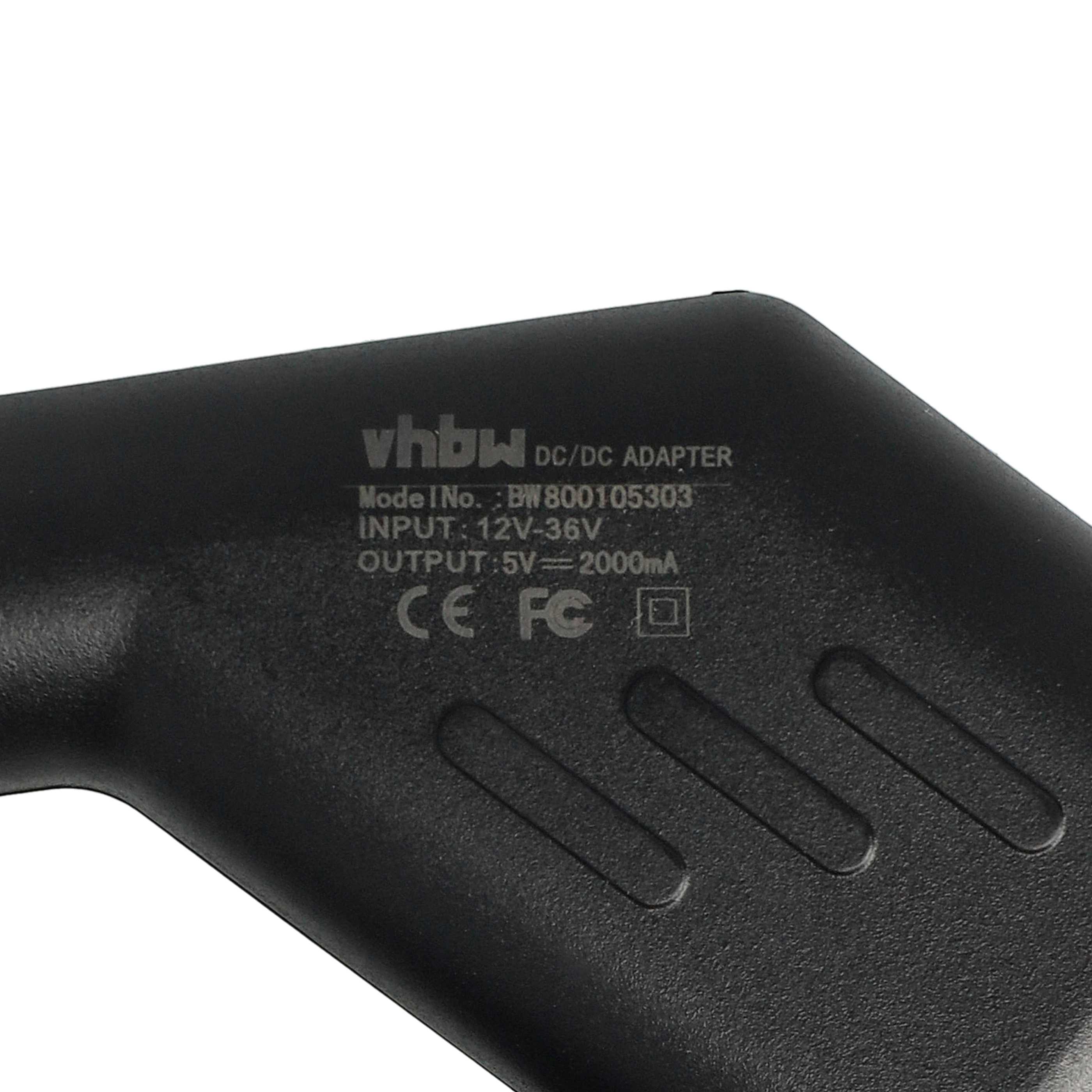 Mini-USB Autoladekabel 2,0 A passend für Geräte wie GPS, Navi - Ladekabel