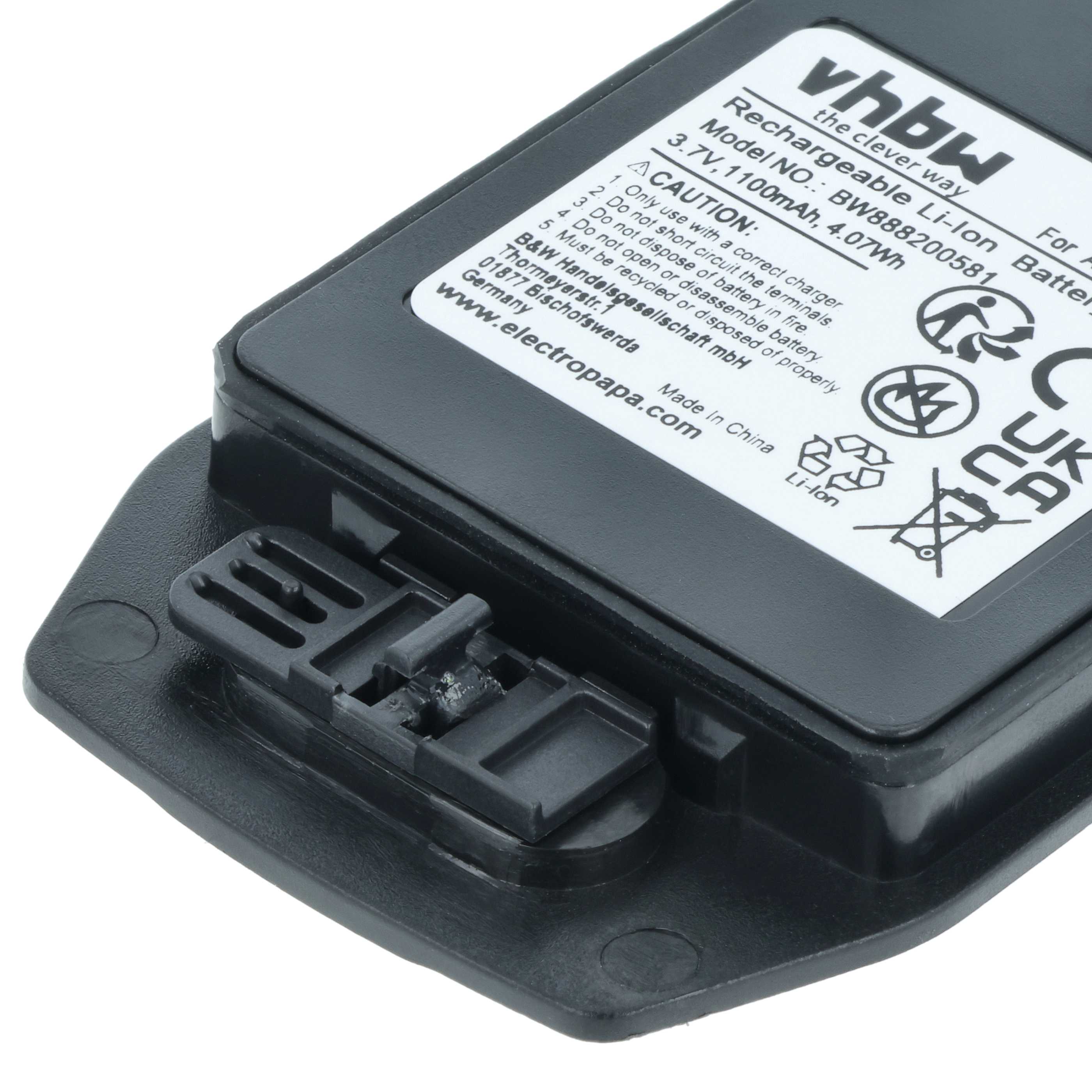 3x Akumulator do telefonu smartfona zamiennik Ascom 1220187, 660273/1B - 1100 mAh 3,7 V Li-Ion