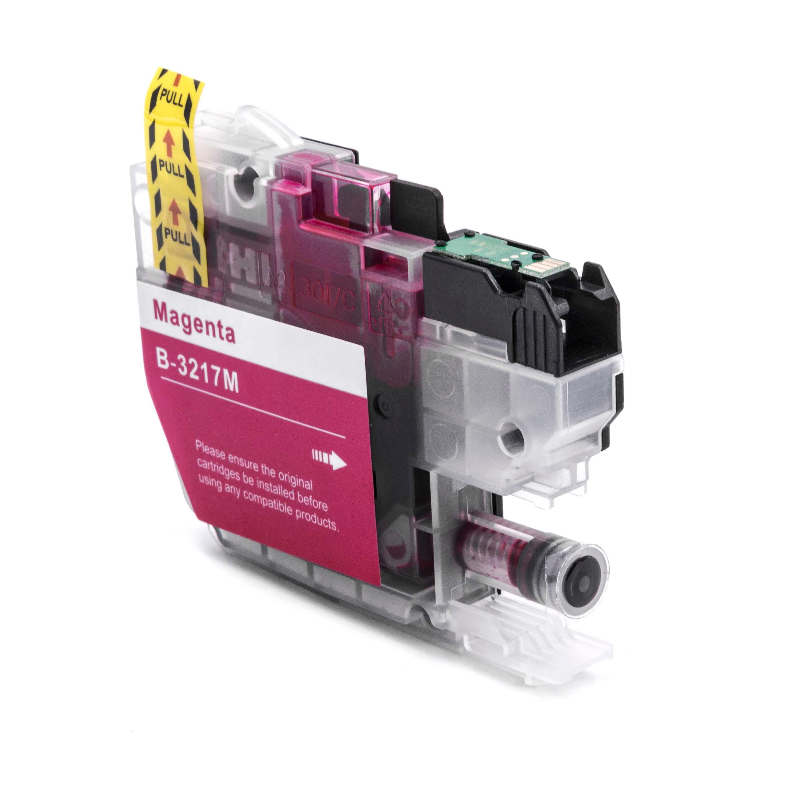 Ink Cartridge as Exchange for Brother LC3217M, LC-3217M for Brother Printer - Magenta 12 ml + Chip