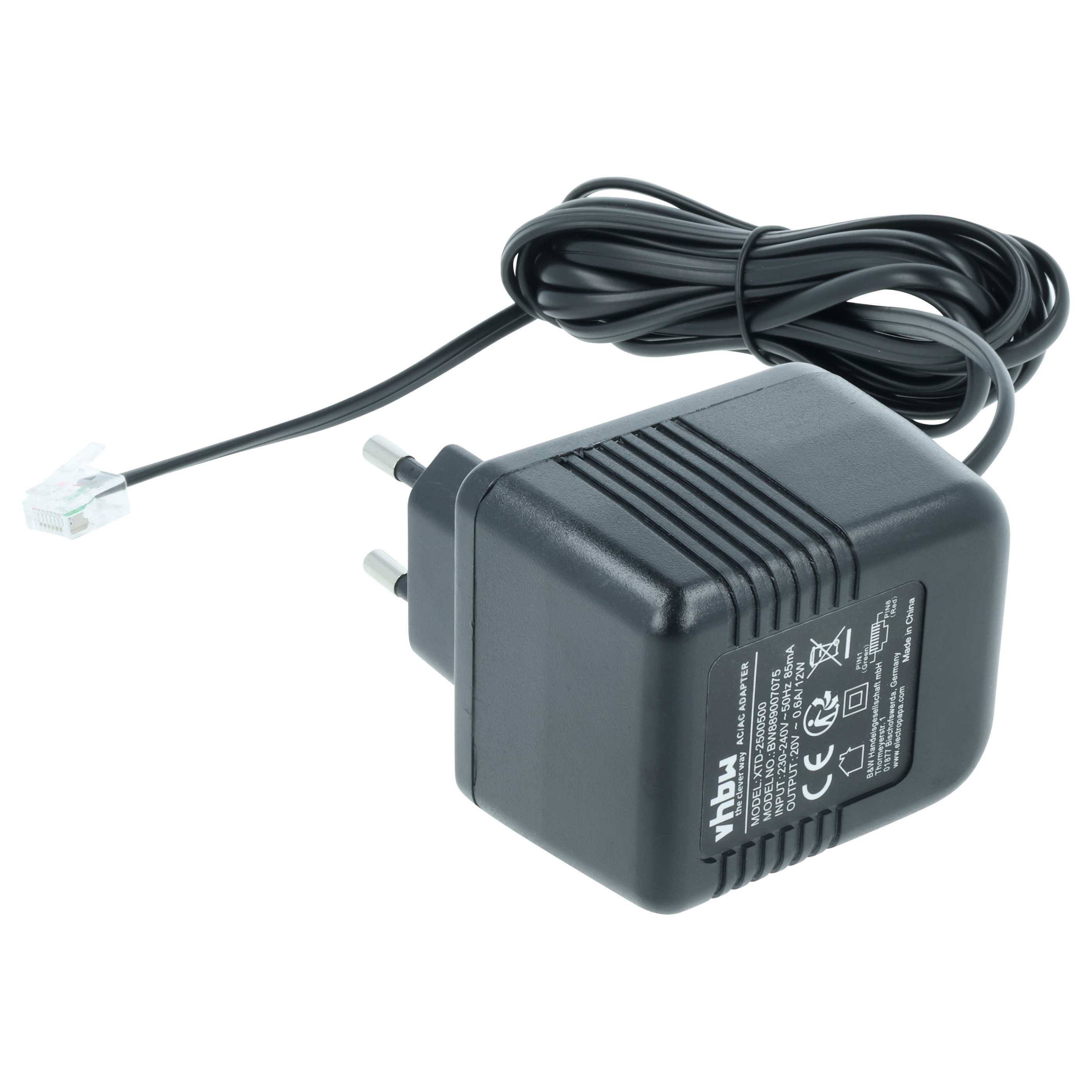 Alimentatore sostituisce Aastra DVR-2060ACUP-4818, 4516000 per telefono fisso Openphone - 300 cm