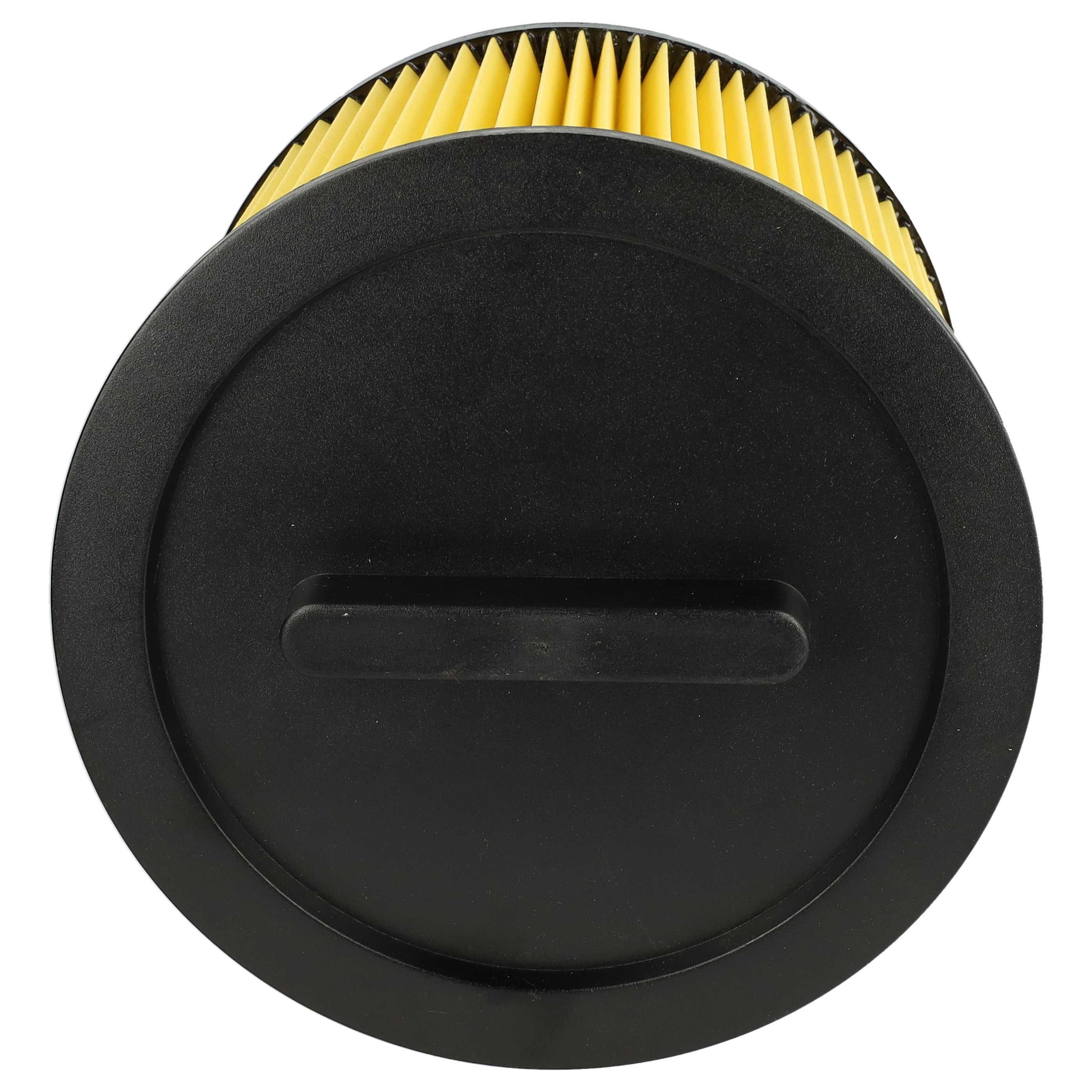 4x Filtre remplace Thomas 787421 pour aspirateur Thomas - Cartouche Filtre, noir / jaune