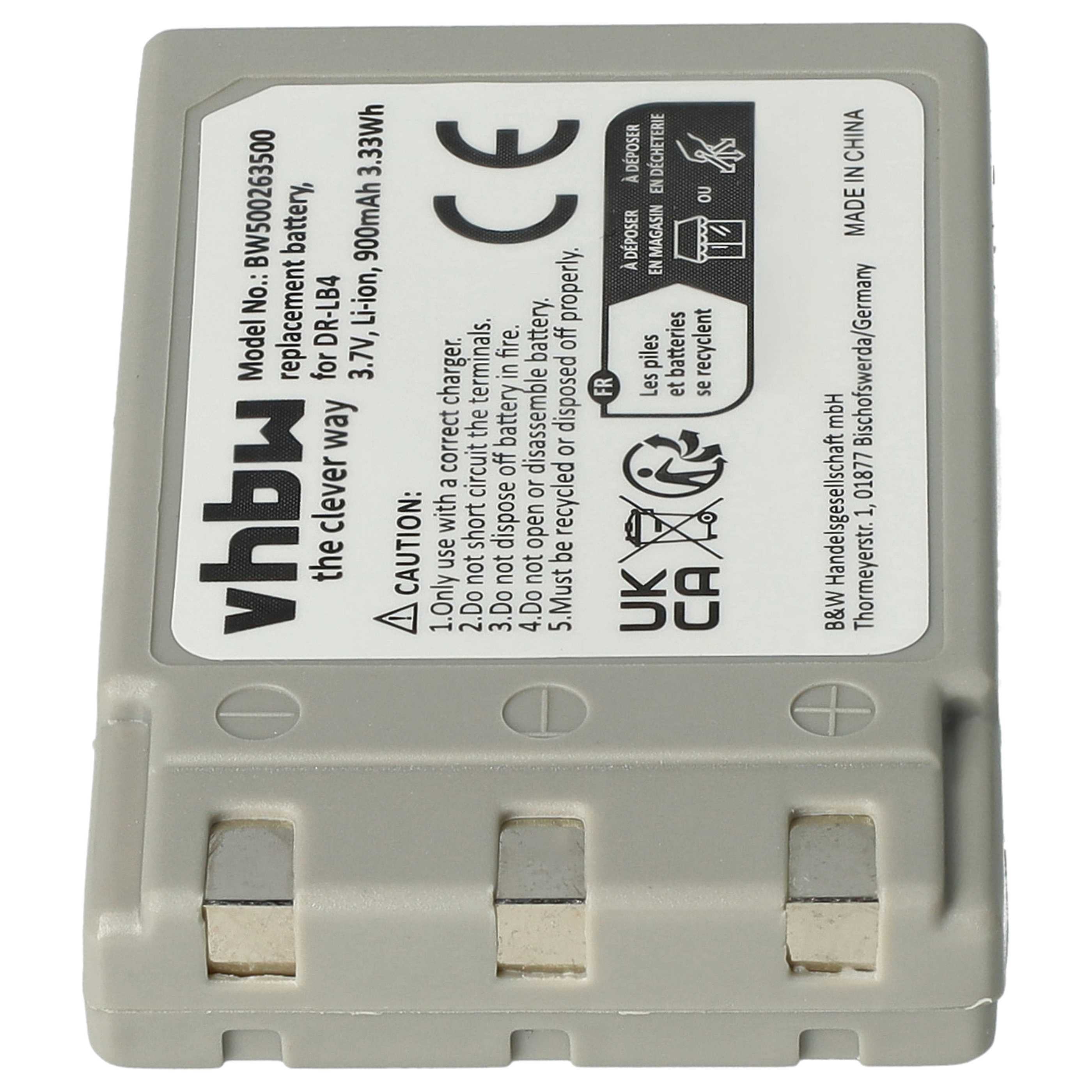 Kamera-Akku (2 Stück) als Ersatz für Concord 431-XXX - 750mAh 3,7V Li-Ion