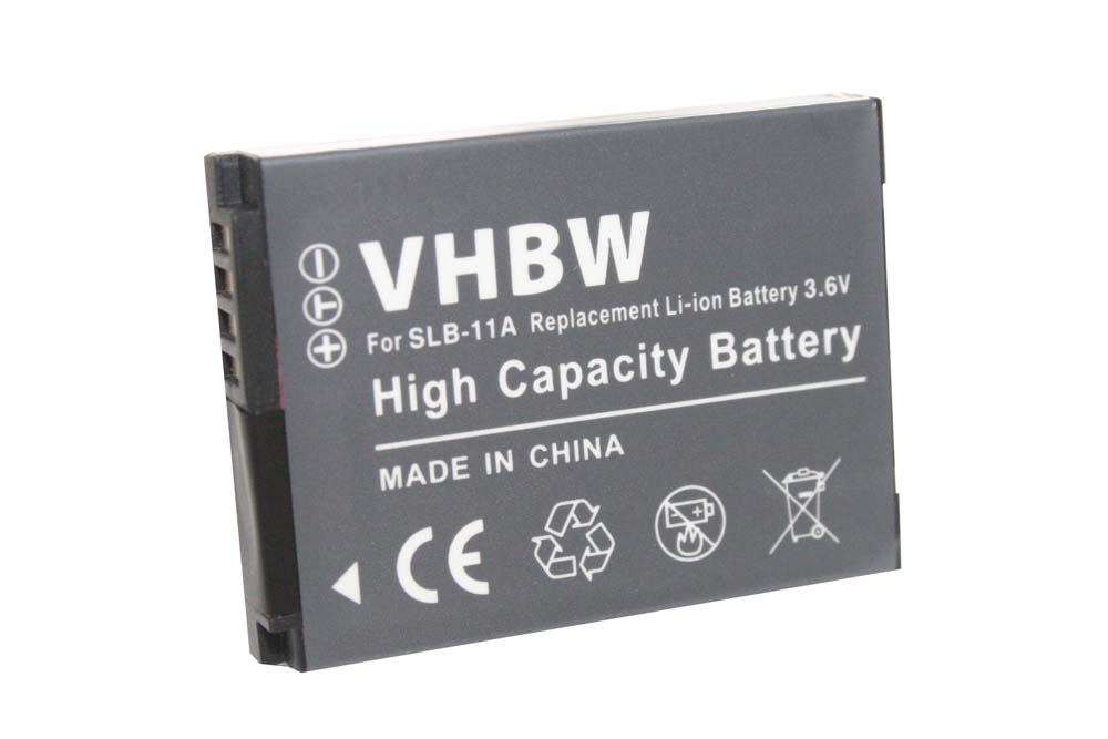 Battery Replacement for Samsung SLB-11a - 700mAh, 3.6V, Li-Ion