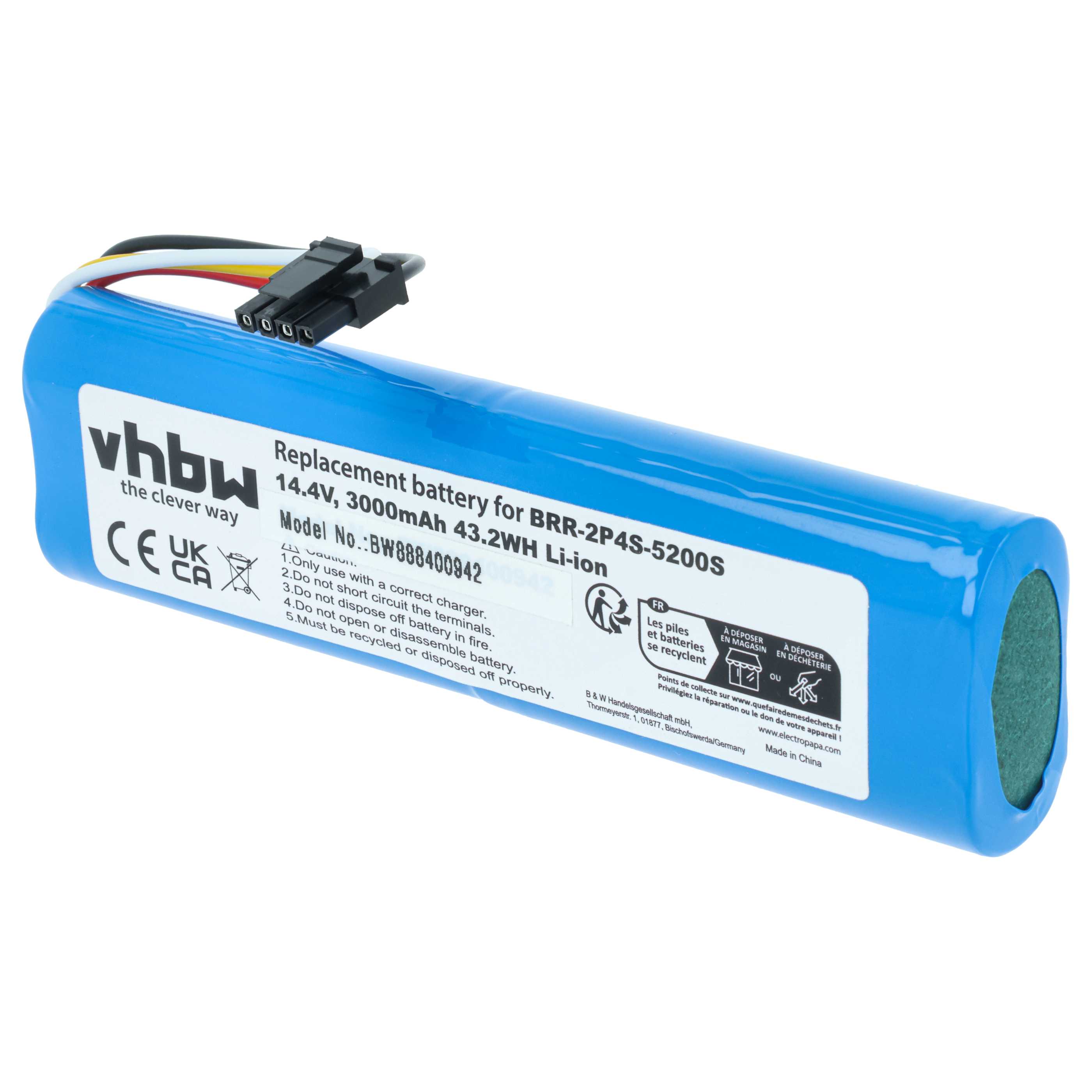 Batteria per robot aspiratore Dreame, Xiaomi, Xiaowa - 3000mAh 14,4V Li-Ion