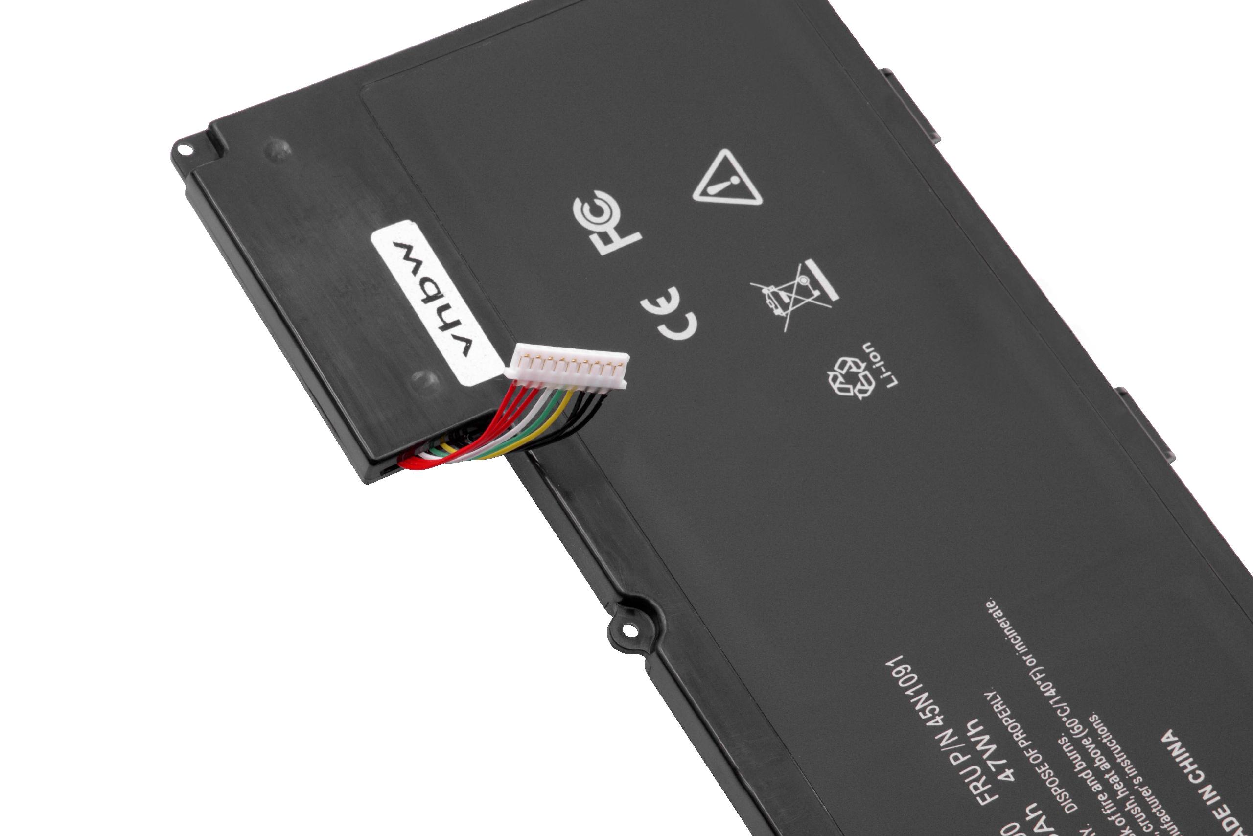 Batterie remplace Lenovo 45N1088, 121500077, 3ICP7/64/84 pour ordinateur portable - 4250mAh 11,1V Li-ion