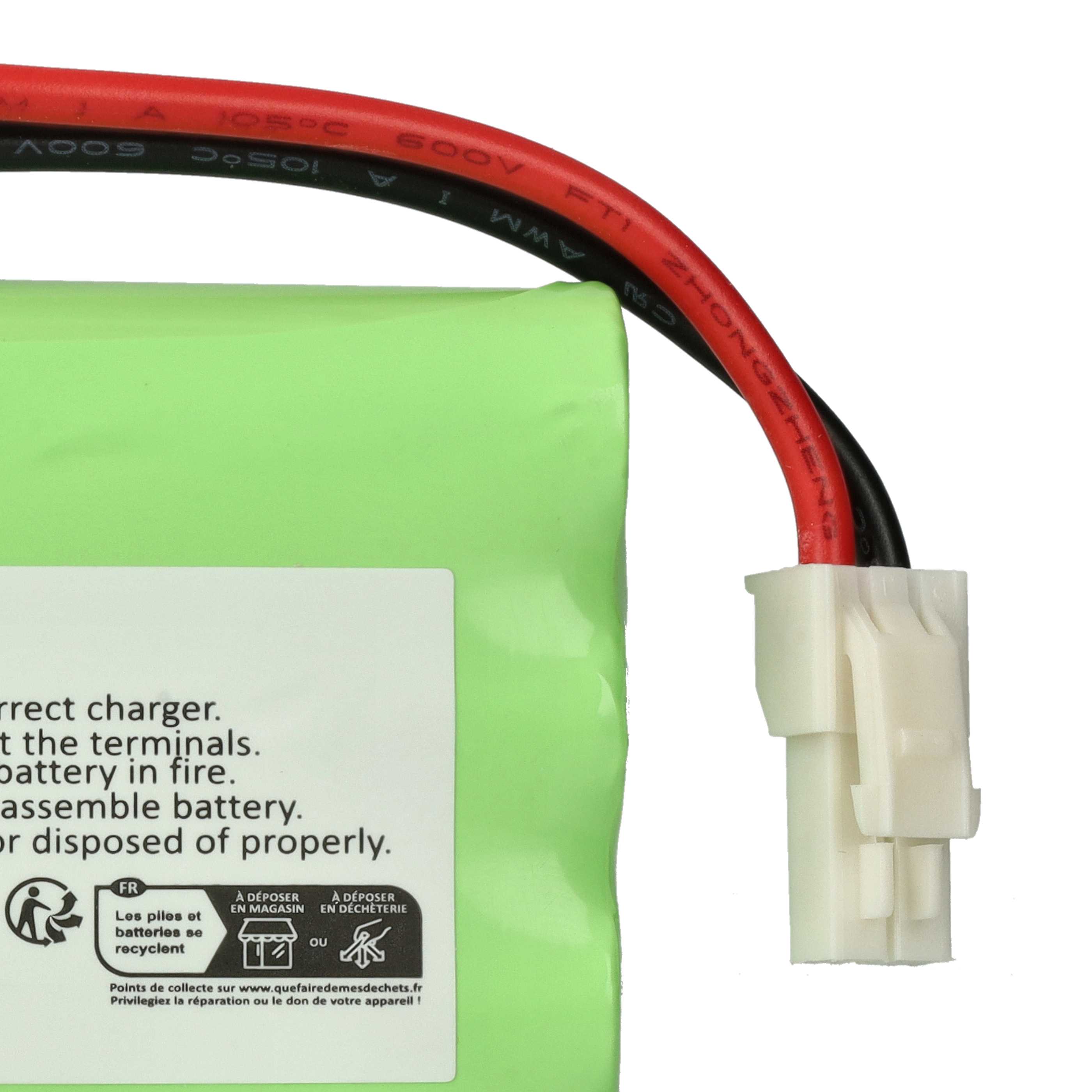Batería reemplaza Polargos S1512 para diversos dispositivos (1200 mAh, 9,6 V, NiMH)