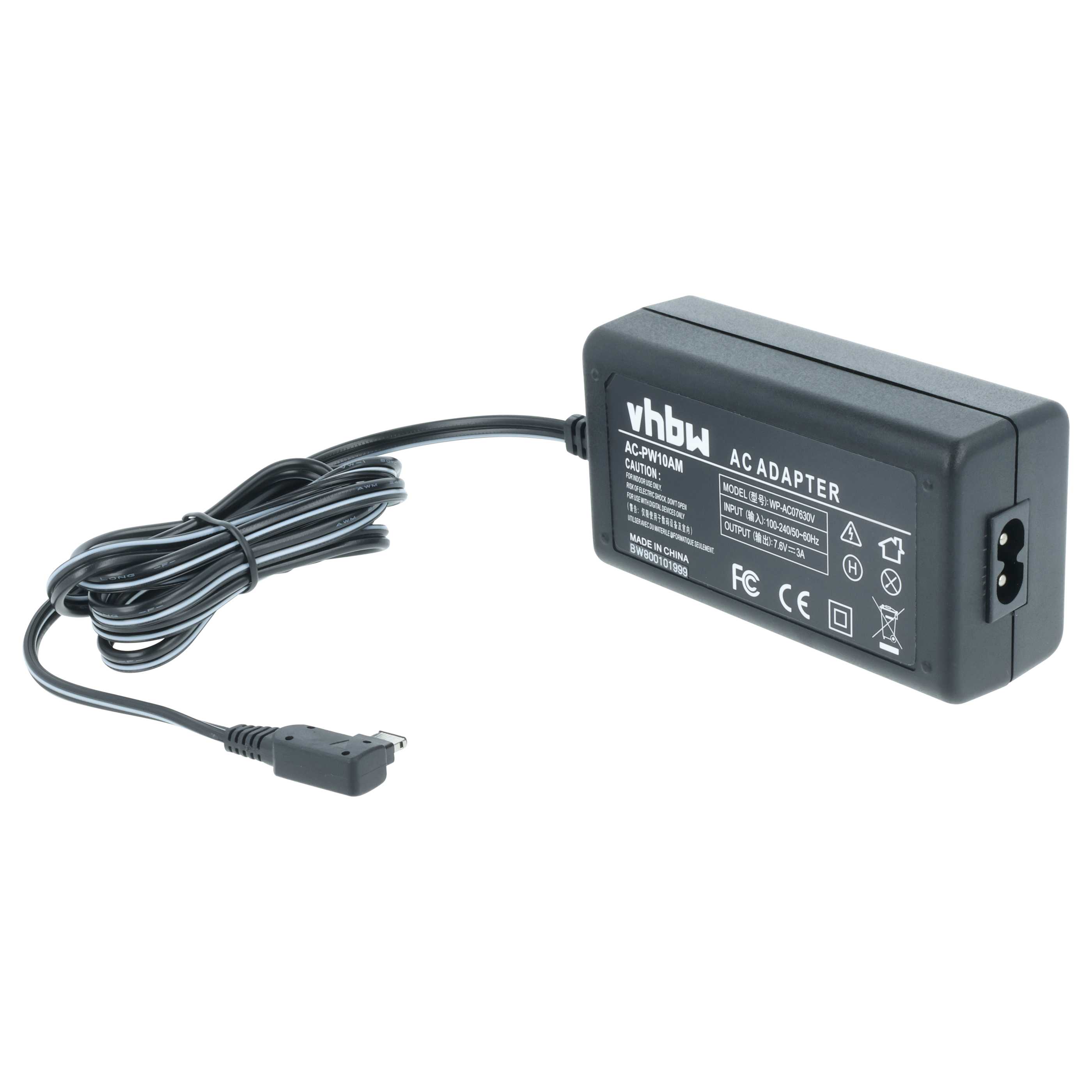 Power Supply replaces AC-PW10AM for Hasselblad Camera - 2 m, 7.6 V 3.0 A
