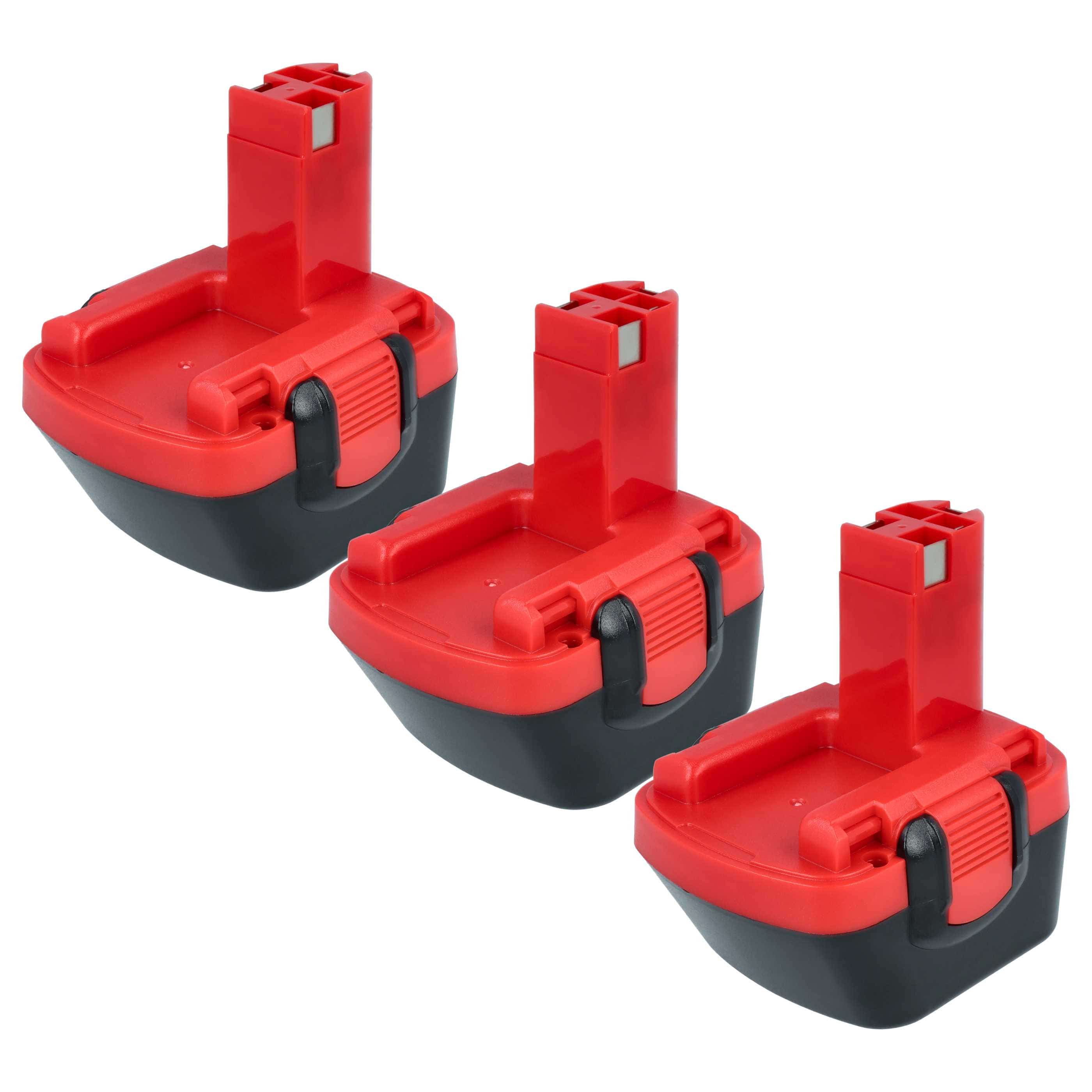 3x Battery replaces Bosch 2 607 335 261, 2 60 7335 249 Electric Power Tool - 3000 mAh, 12 V, NiMH
