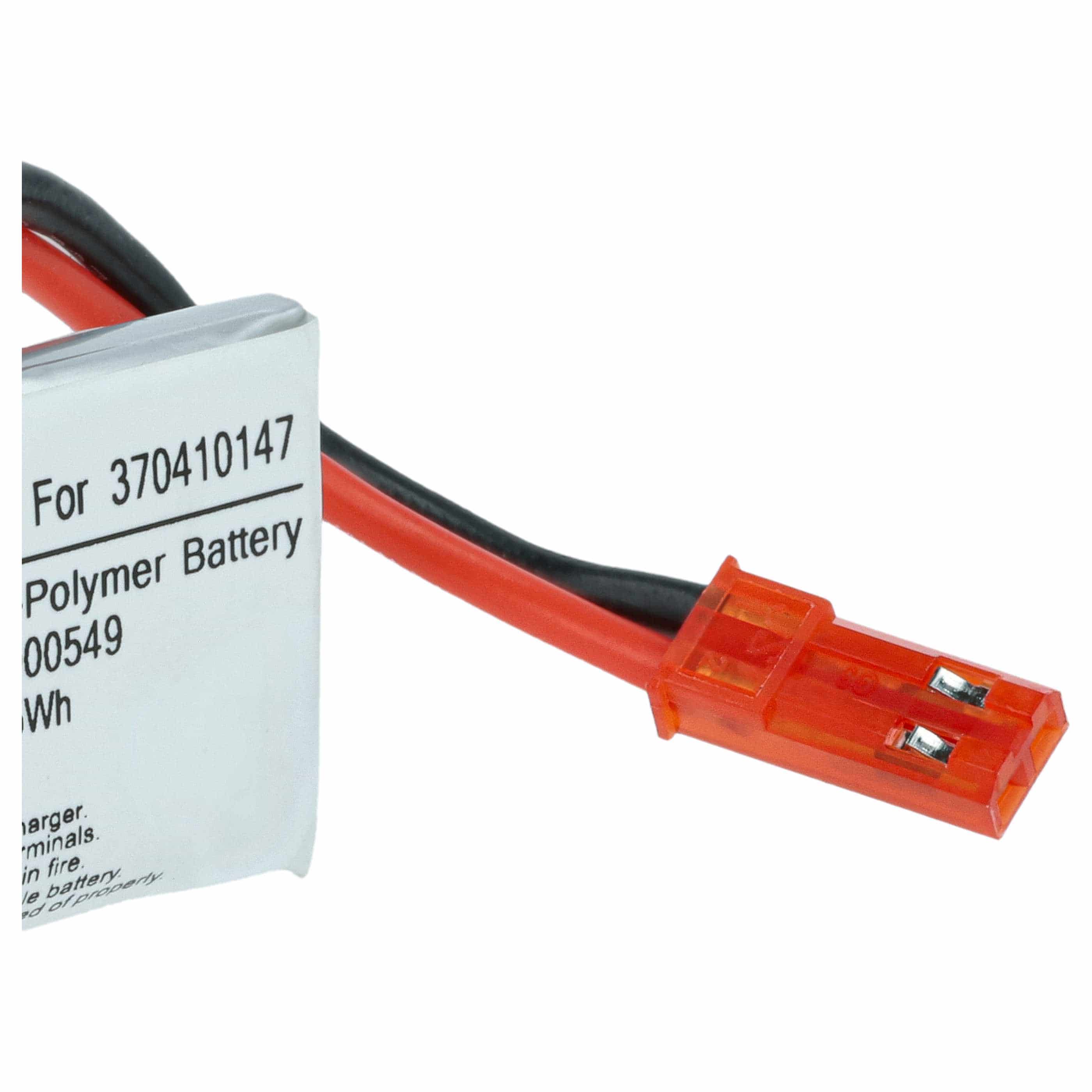 Batterie remplace Carrera 370410147 modèle radio-télécommandé - 650mAh 3,7V Li-polymère, JST BEC