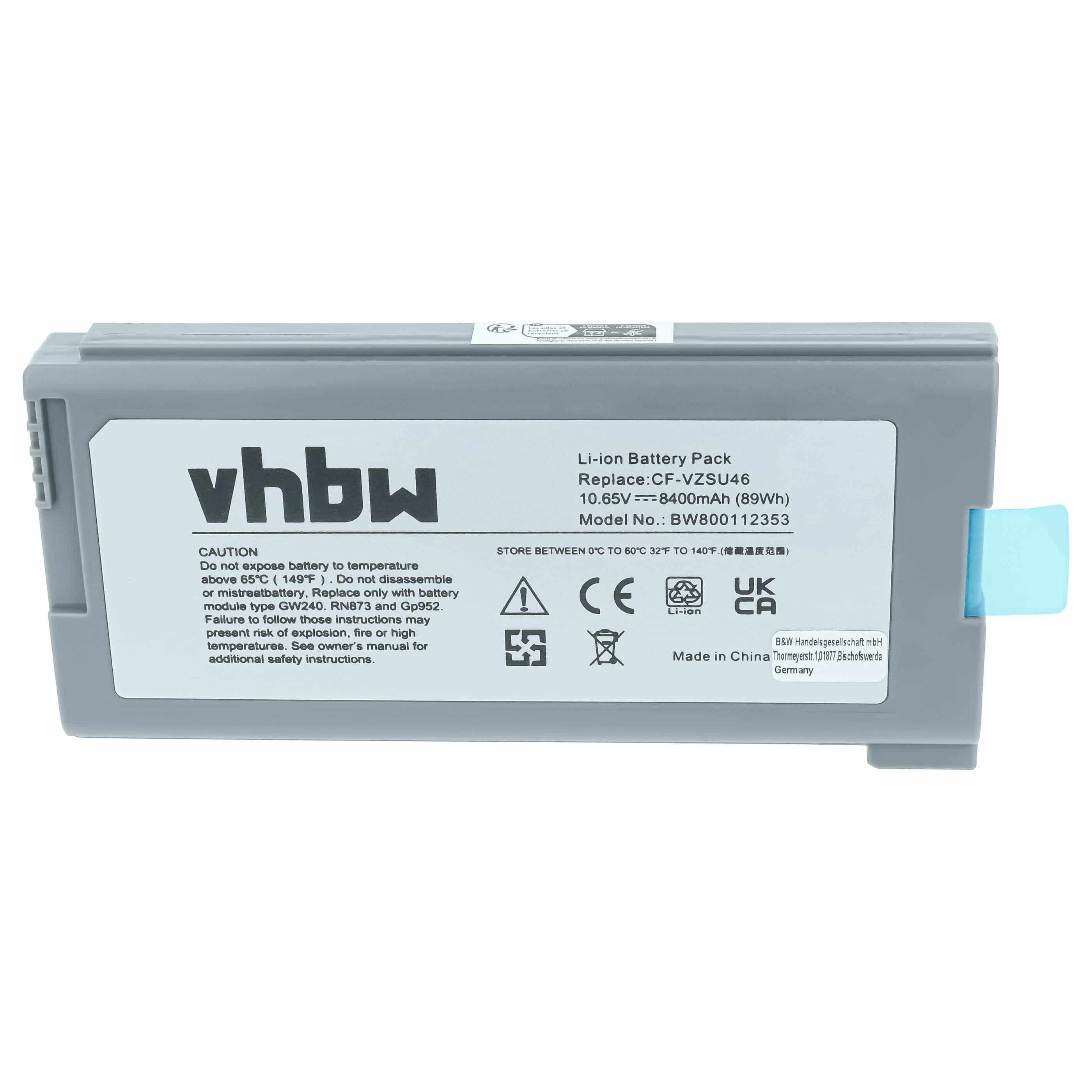 Akumulator do laptopa zamiennik Panasonic CF-VZSU1430U, CF-VZSU46, CF-VZSU46AU - 8400 mAh 10,65 V Li-Ion