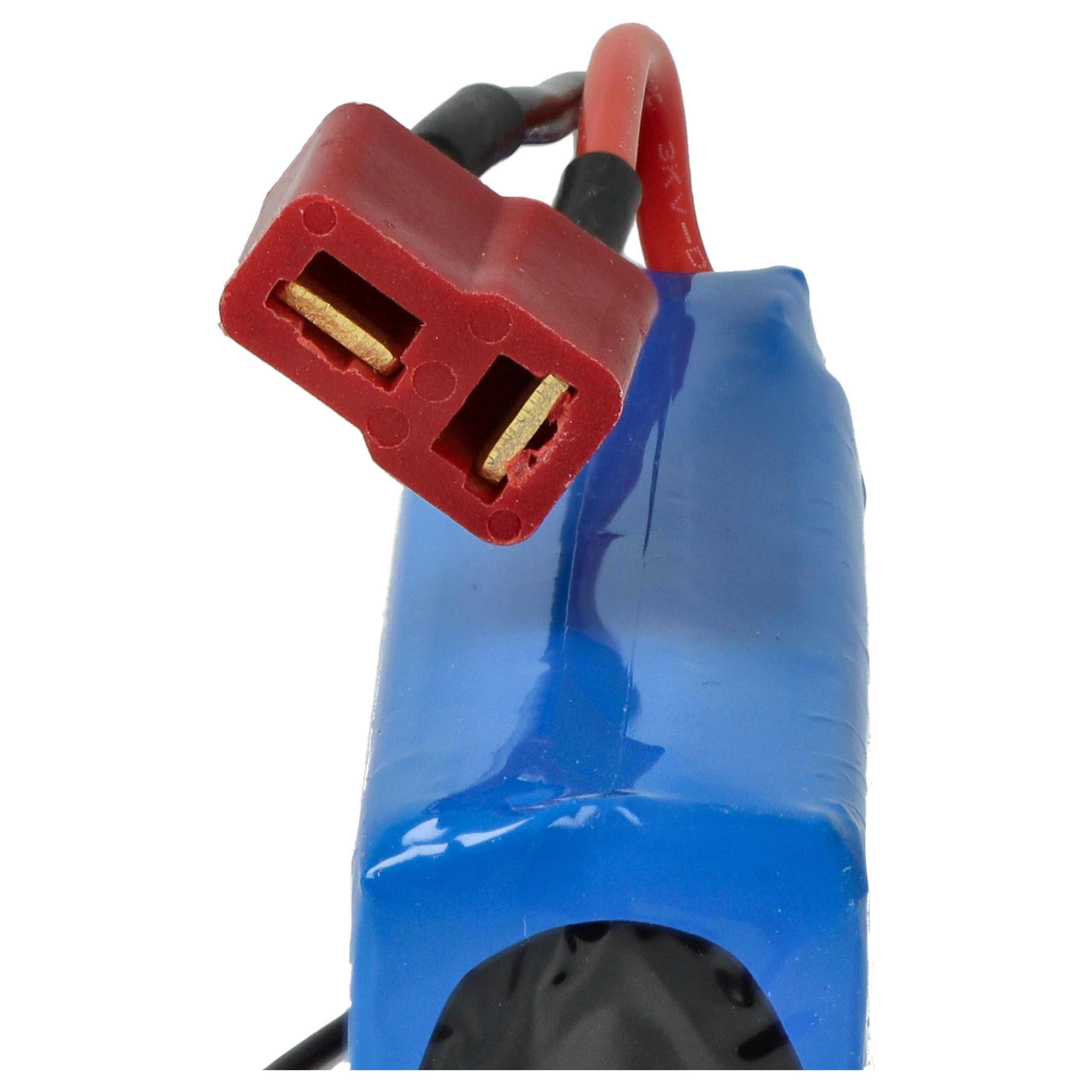 Batterie modèle radio-télécommandé - 1800mAh 7,4V Li-polymère, T-connecteur AWG16