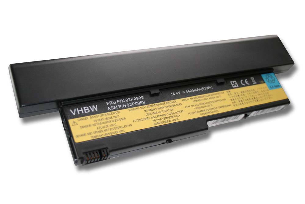 Akumulator do laptopa zamiennik IBM Lenovo 92P0998, 92P0999, 92P1000, 92P1002 - 4400 mAh 14,4 V Li-Ion, czarny