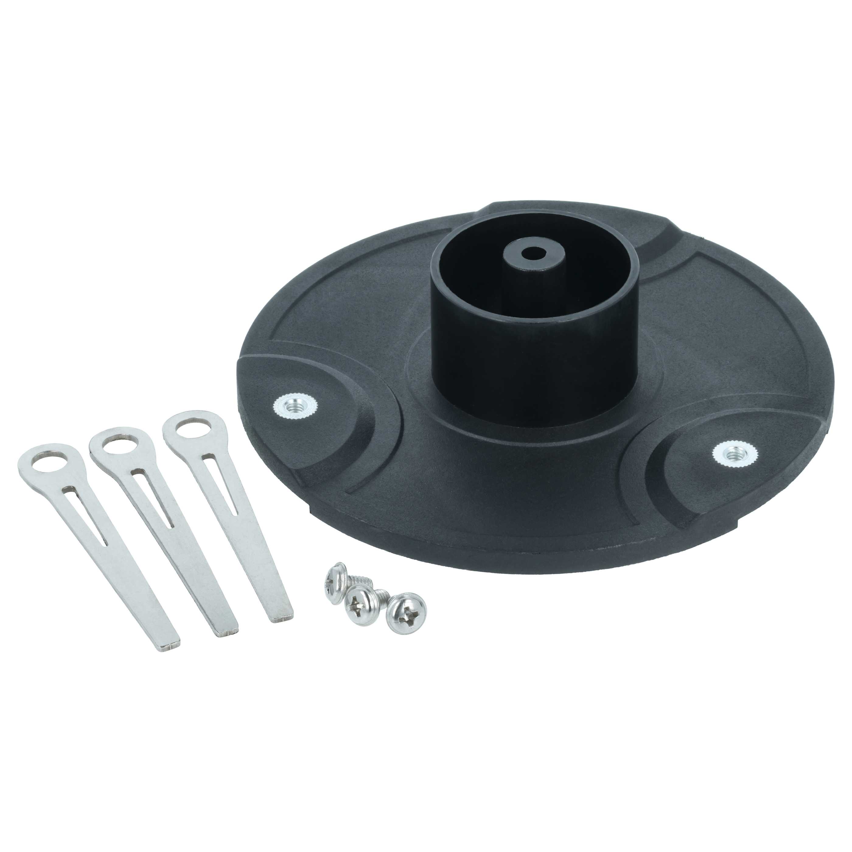 vhbw Set accessori da 7 pezzi sostituisce Gardena 5409-20 per tosaerba - nero