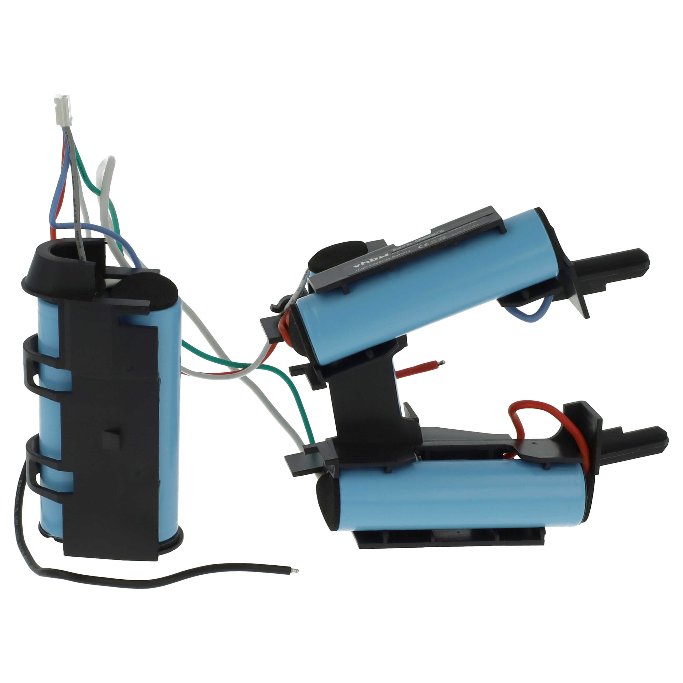 Batería reemplaza AEG 140131060034, 4055477303 para aspiradora Electrolux - 2000 mAh 18 V Li-Ion negro / azul