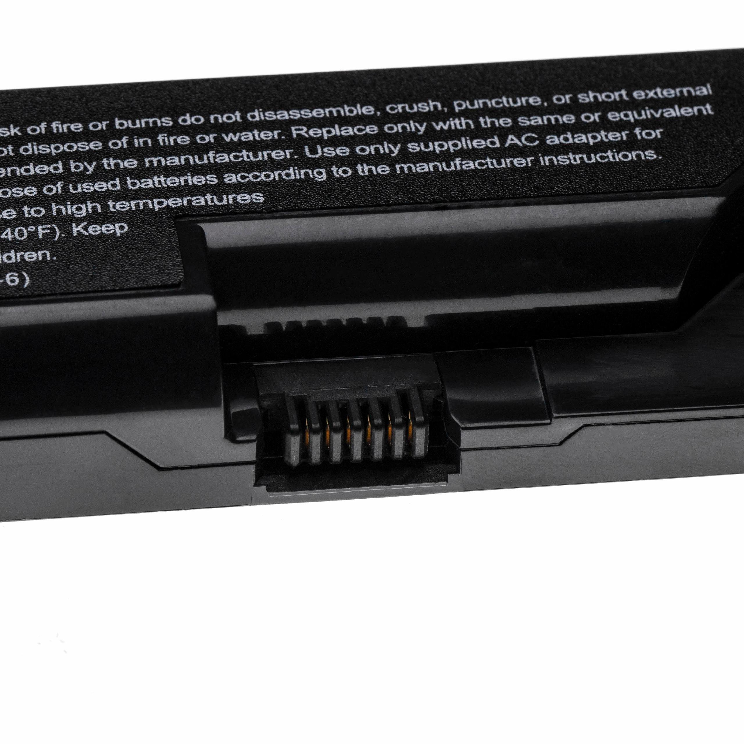 Batterie remplace HP/CompaQ HSTNN-CB1B pour ordinateur portable - 5200mAh 10,8V Li-polymère, noir
